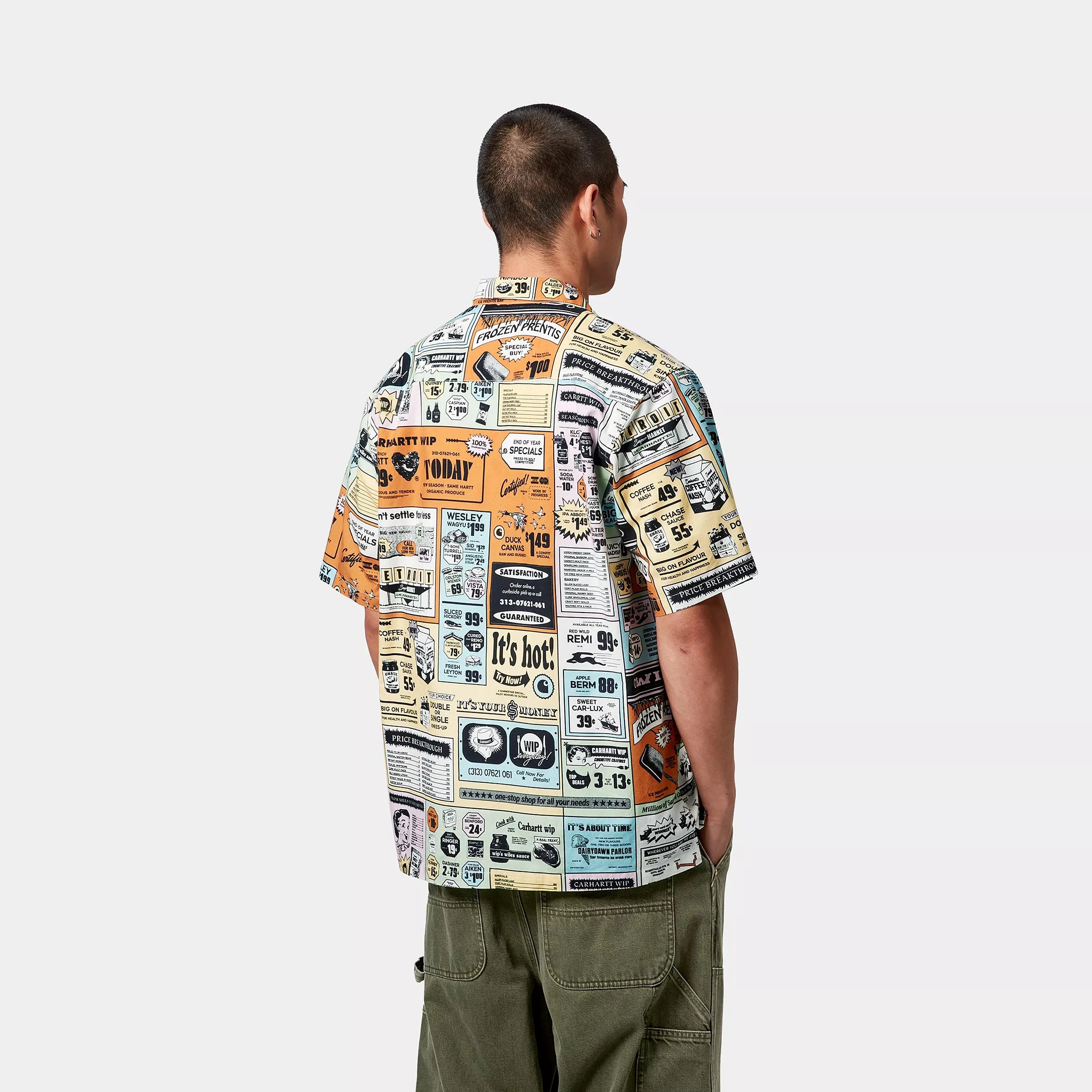 S/S CATALOGUE SHIRT - Catalogue Print / Hue 3