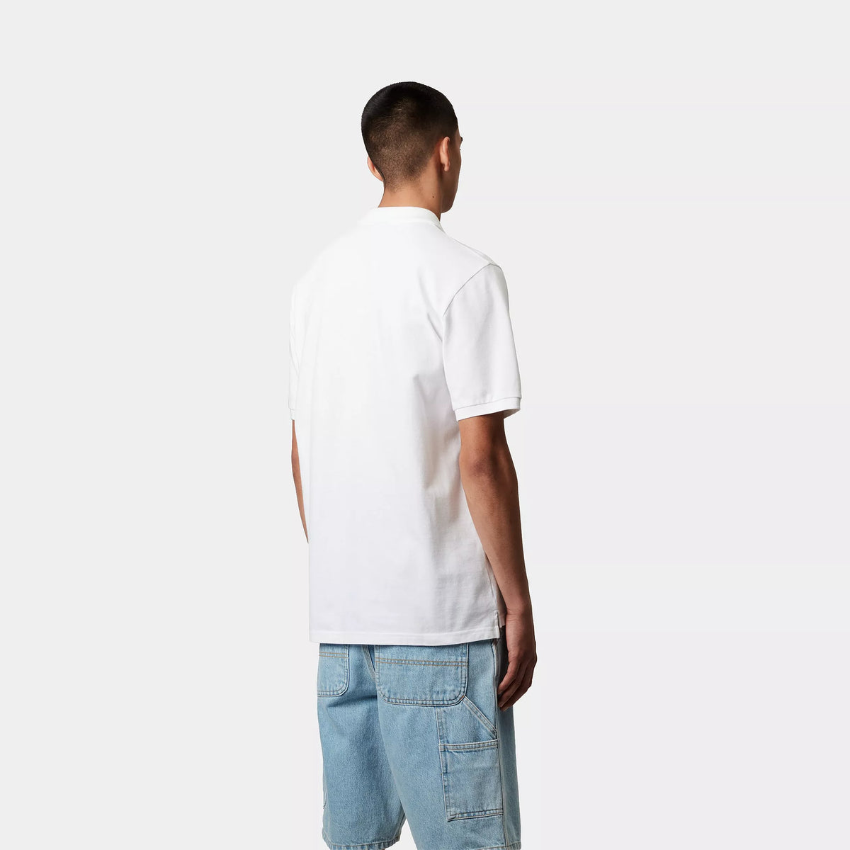 S/S CHASE PIQUE POLO - White / Gold 3