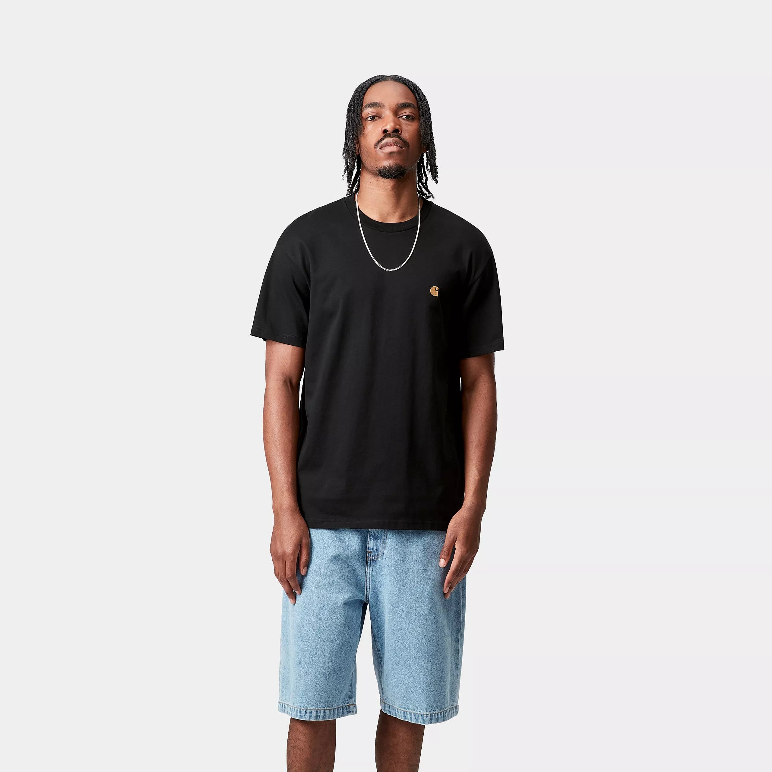S/S CHASE T-SHIRT  - Black / Gold