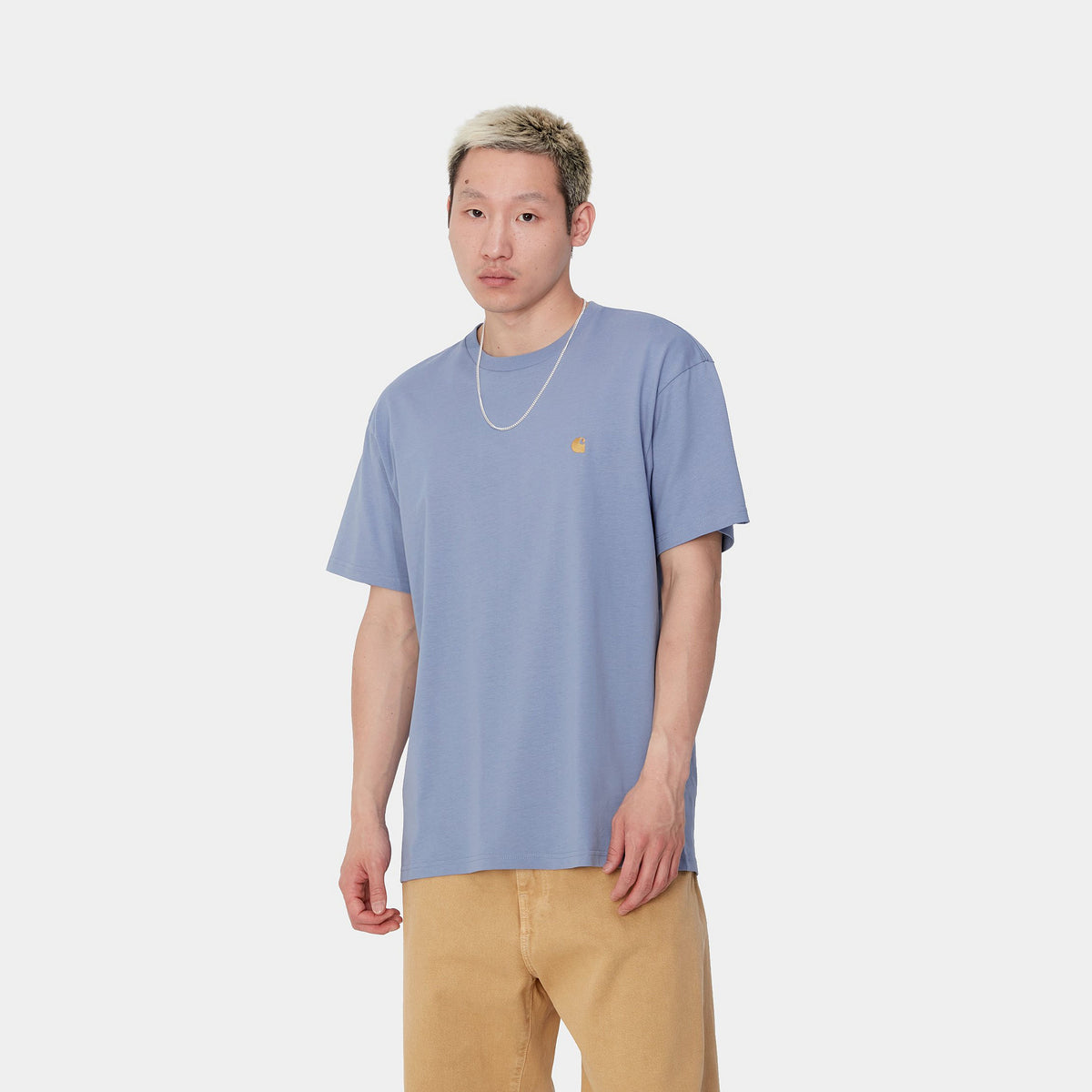 S/S CHASE T-SHIRT - Charm Blue / Gold 2