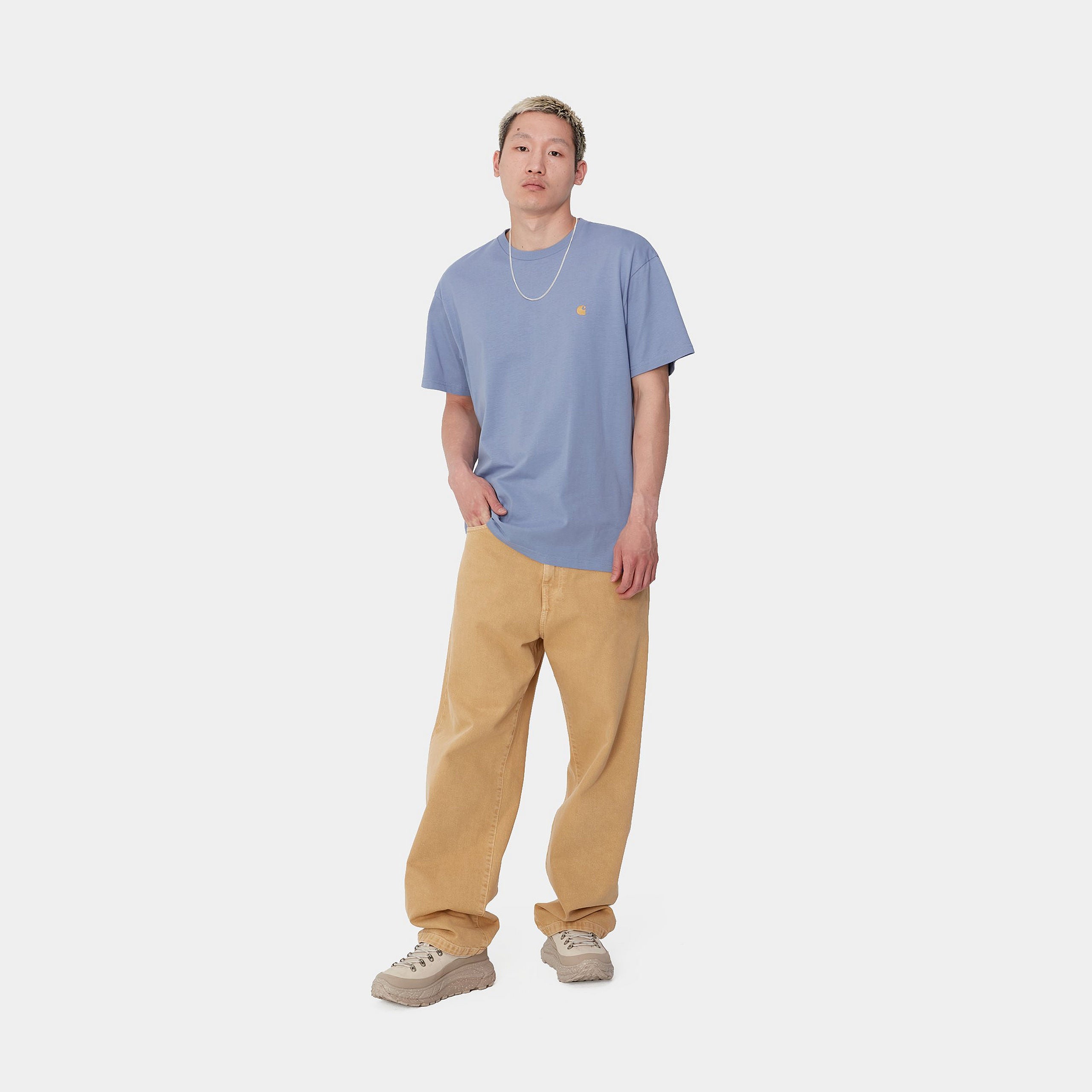 S/S CHASE T-SHIRT - Charm Blue / Gold 4