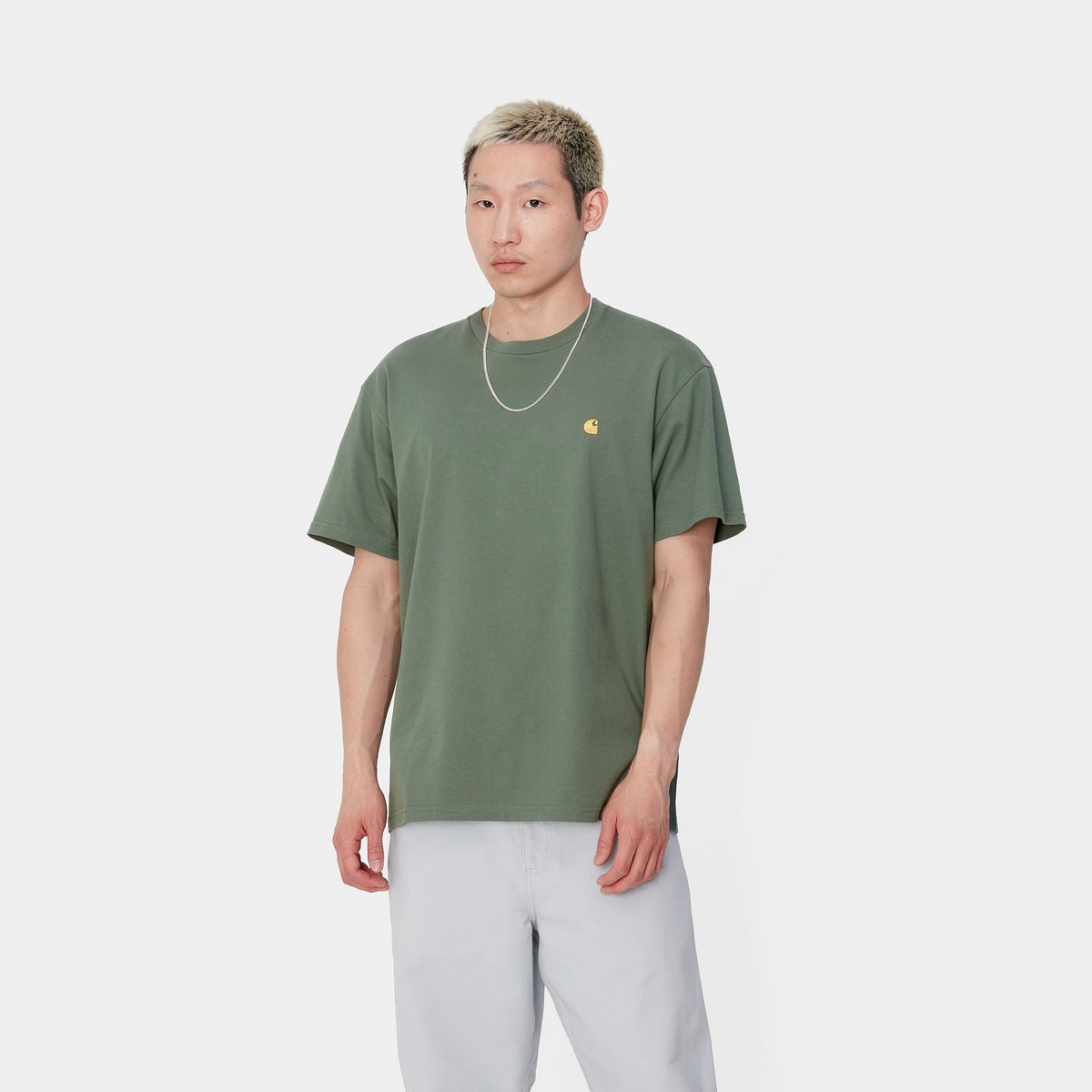 S/S CHASE T-SHIRT - Duck Green / Gold 2