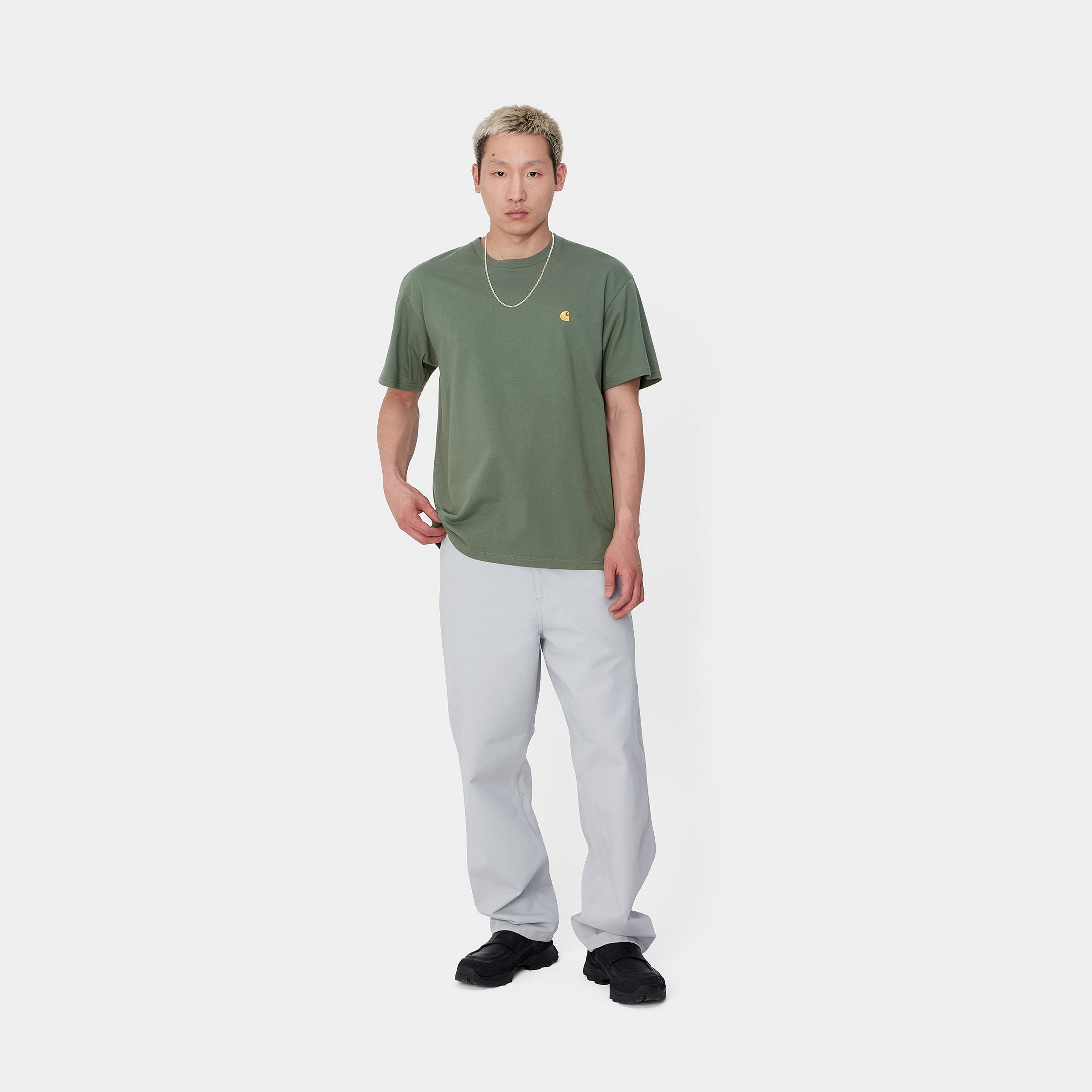 S/S CHASE T-SHIRT - Duck Green / Gold 4