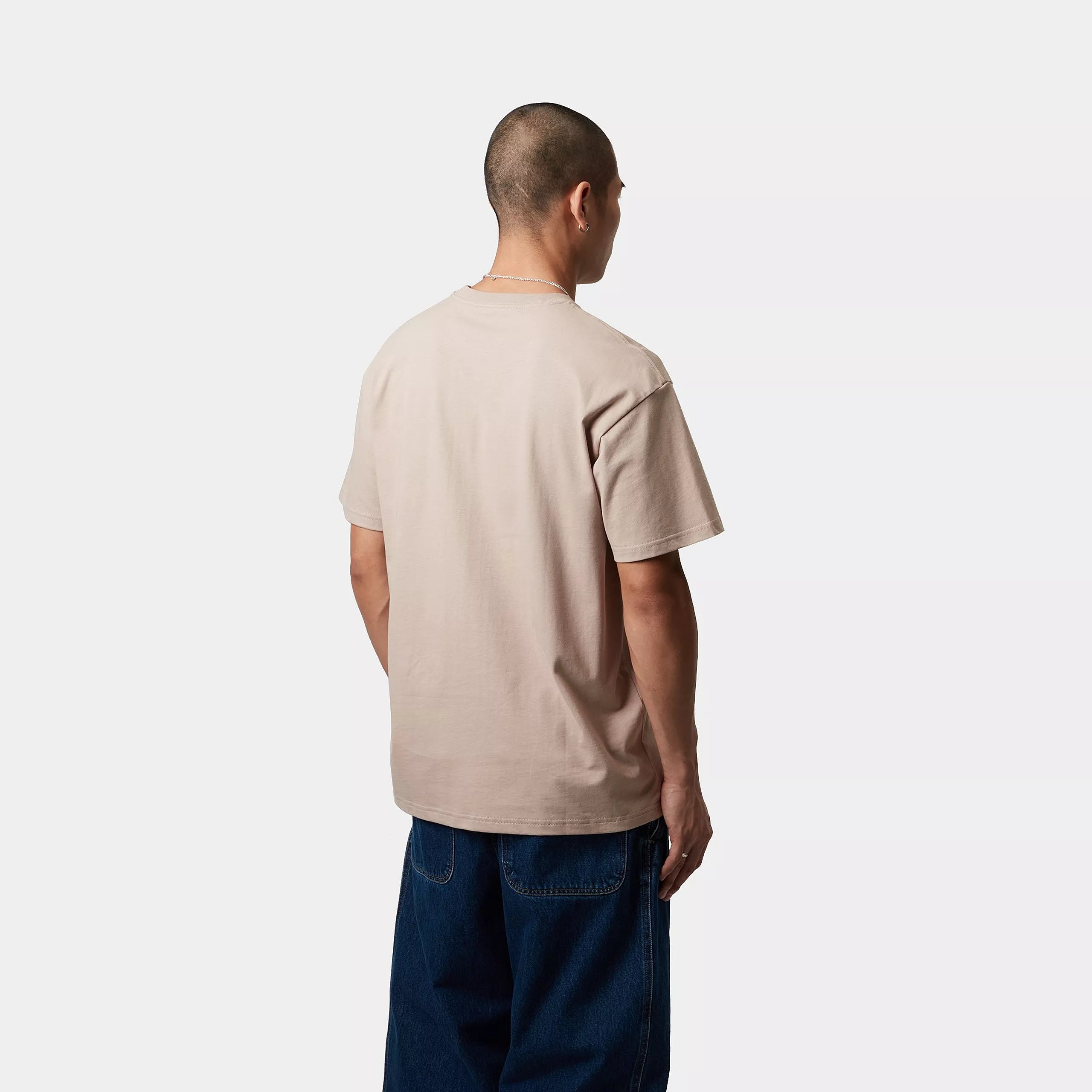 S/S CHASE T-SHIRT - Dusky Beige / Gold