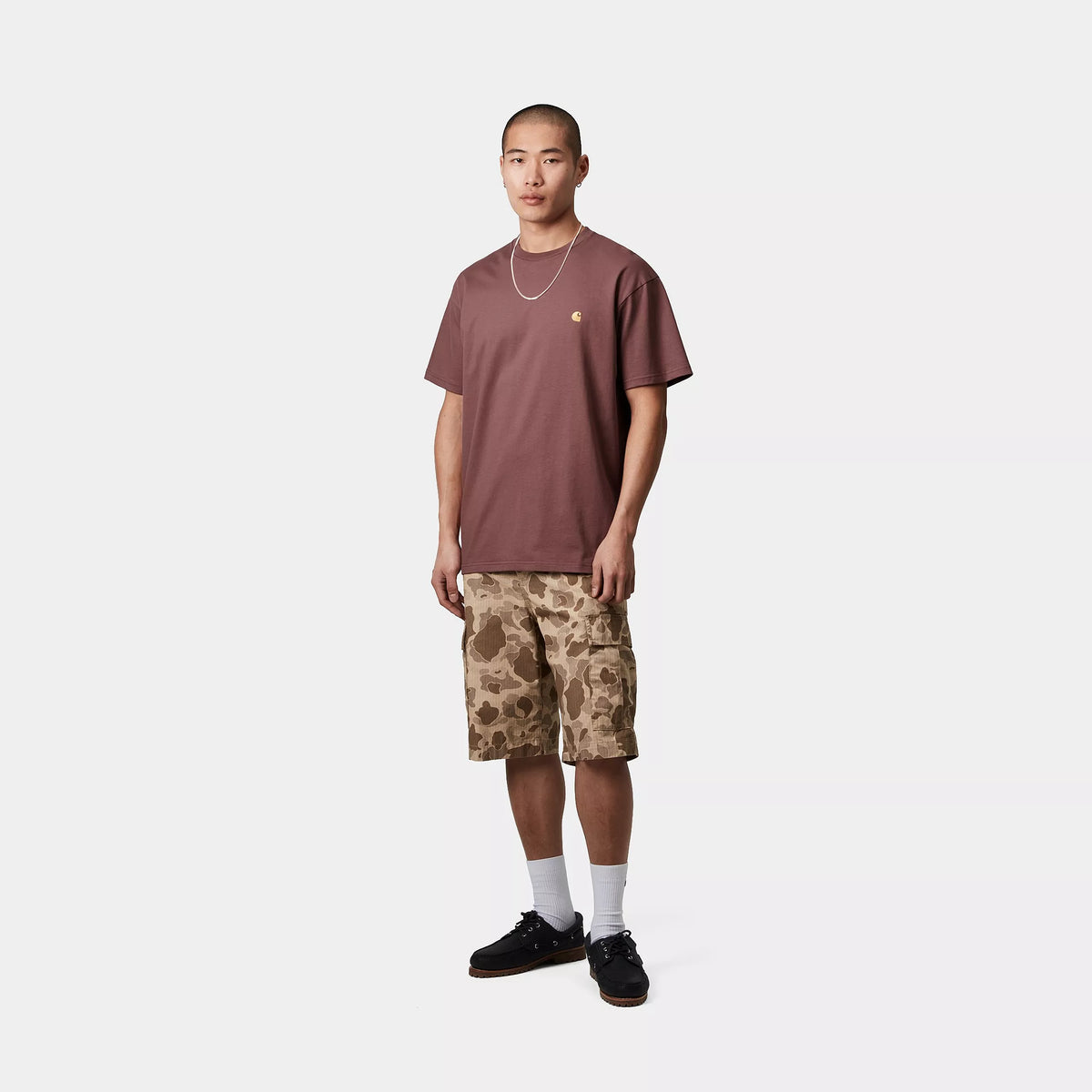 S/S CHASE T-SHIRT - Dusky Pink / Gold 4