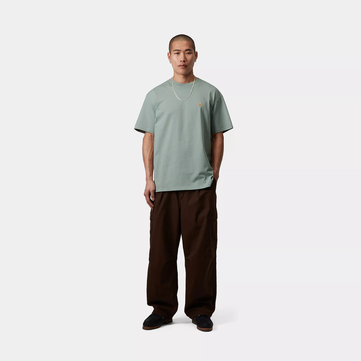 S/S CHASE T-SHIRT - Frosted Green / Gold 4