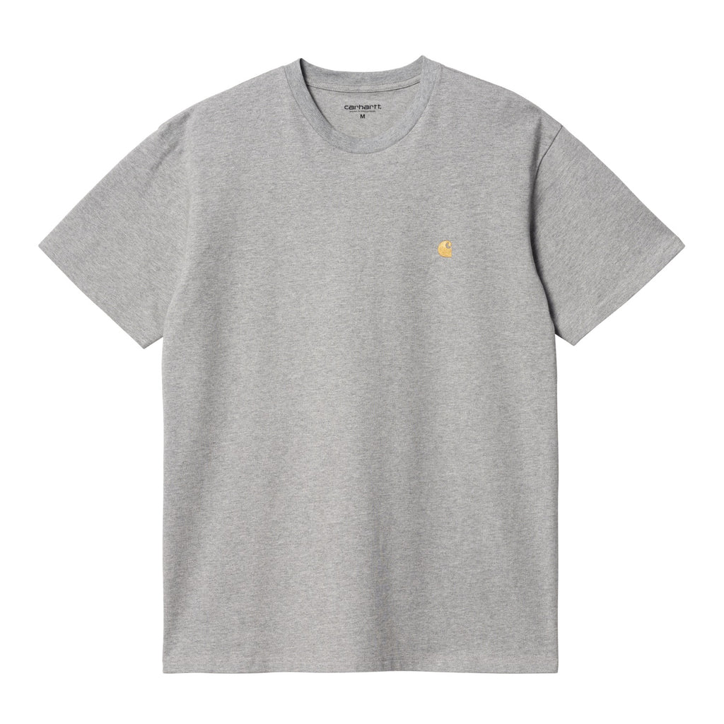 S/S CHASE T-SHIRT - Grey Heather / Gold