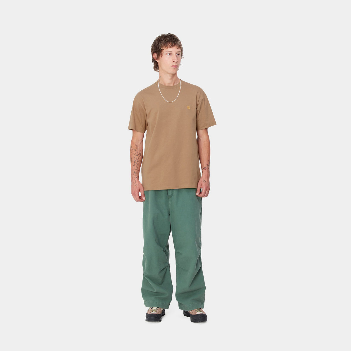 S/S CHASE T-SHIRT - Peanut / Gold 4