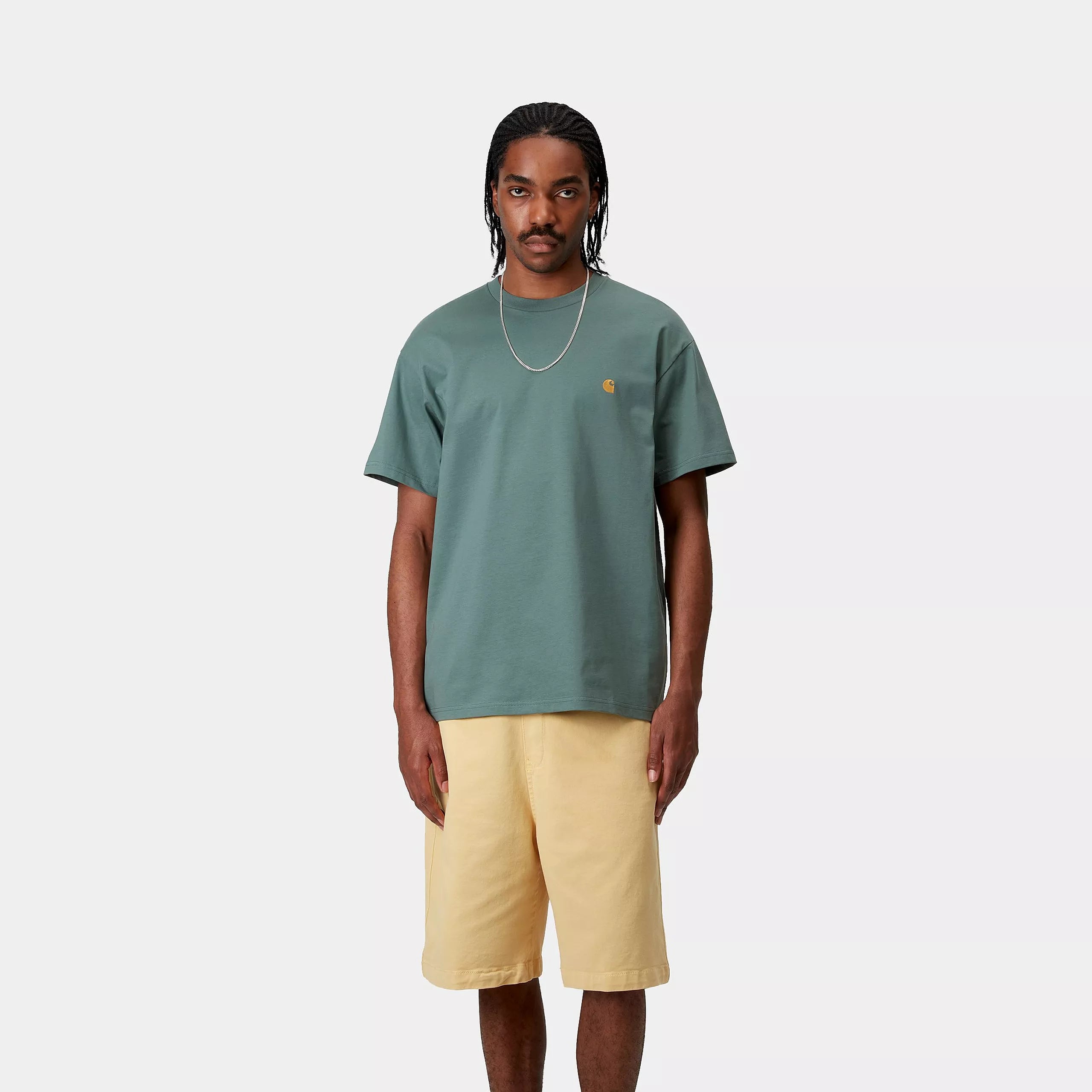 S/S CHASE T-SHIRT - Silver Pine / Gold 2