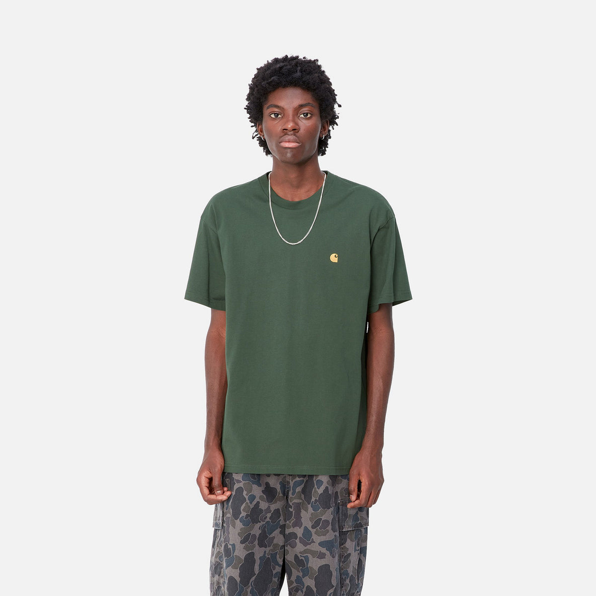 S/S CHASE T-SHIRT - Sycamore Tree / Gold 2