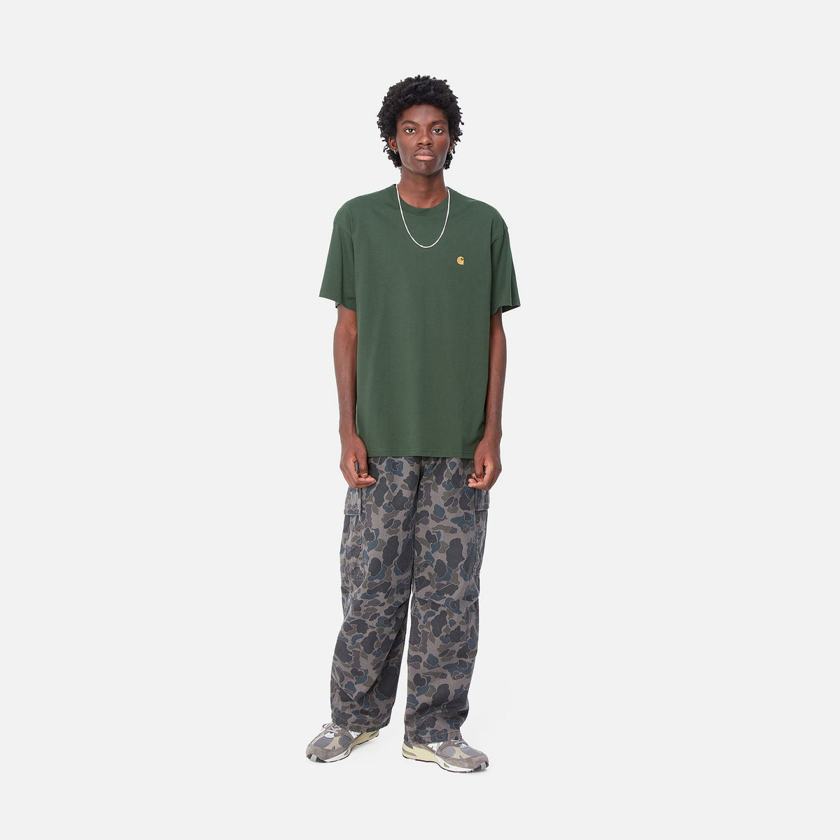 S/S CHASE T-SHIRT - Sycamore Tree / Gold 4