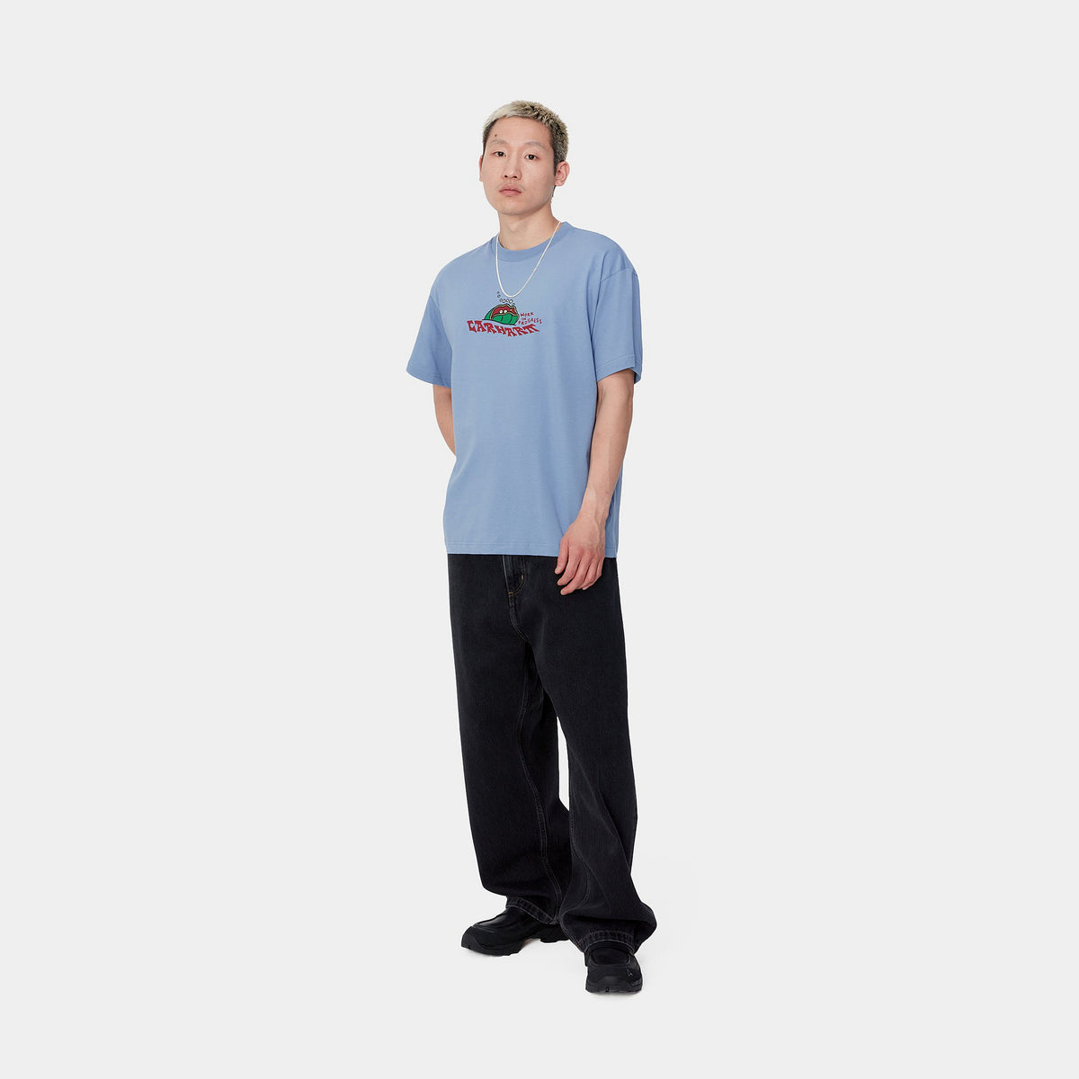 S/S CLAM T-SHIRT - Charm Blue 4