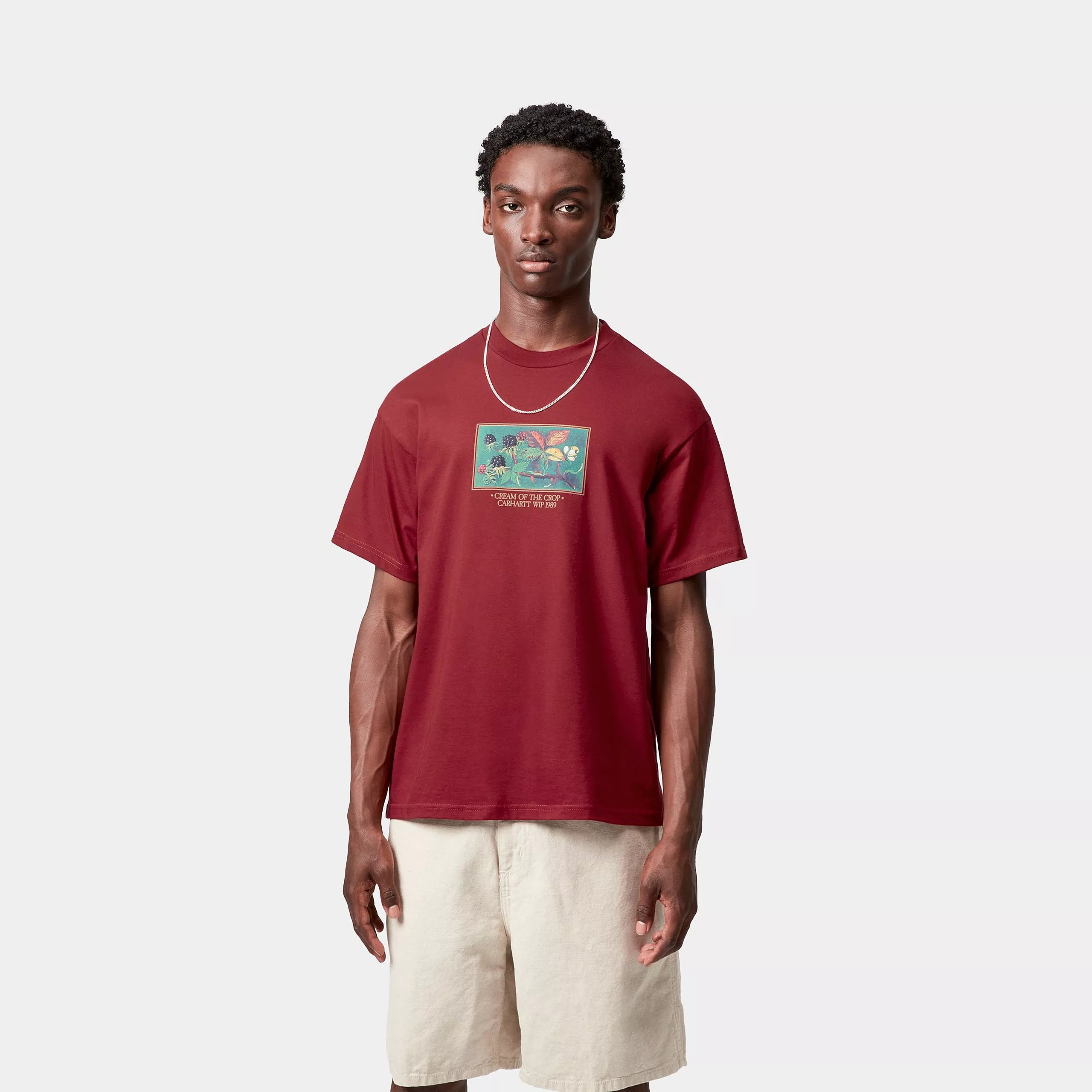 S/S CREAM OF THE CROP T-SHIRT - Scarlet