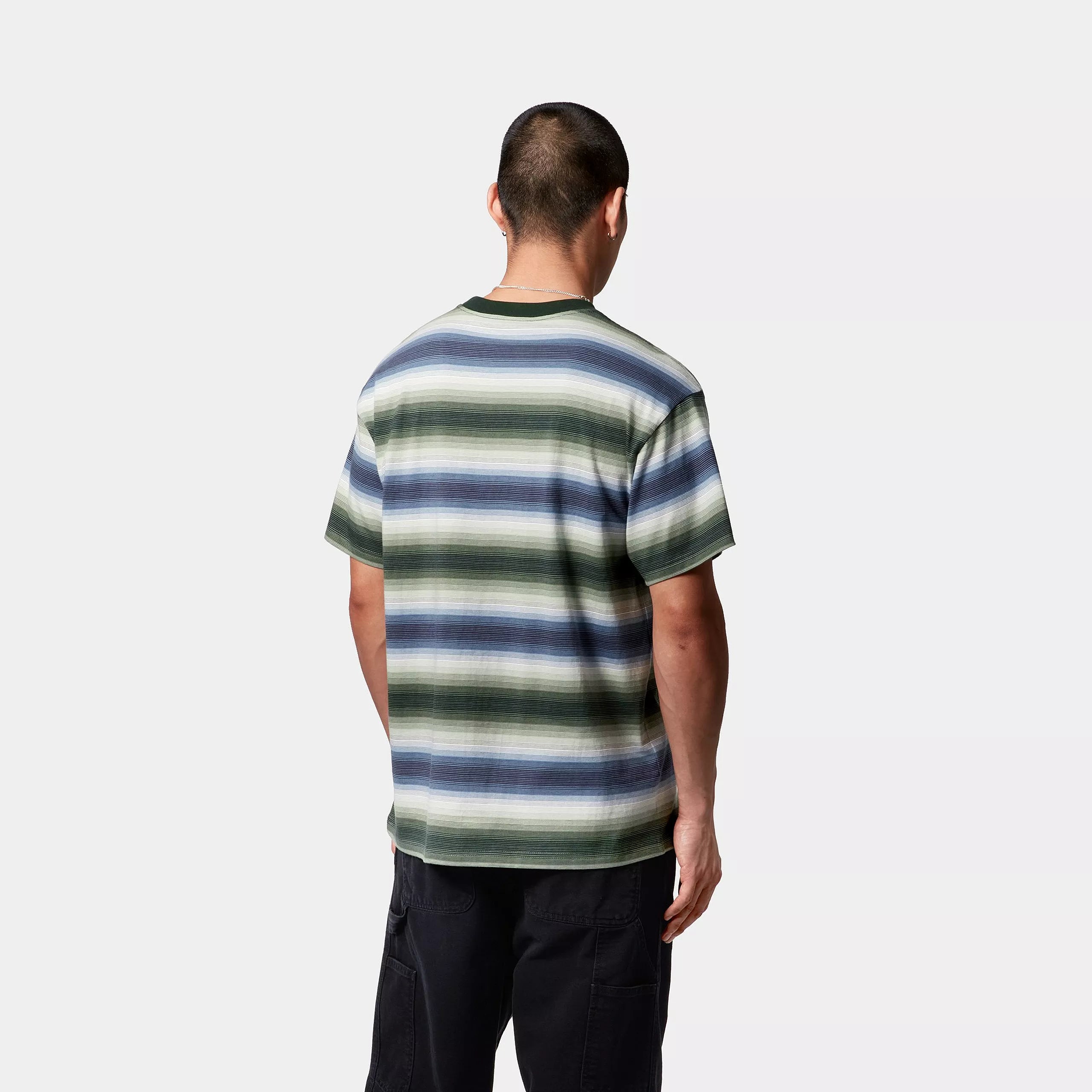 S/S DASHNER T-SHIRT - Dashner Stripe, Park
