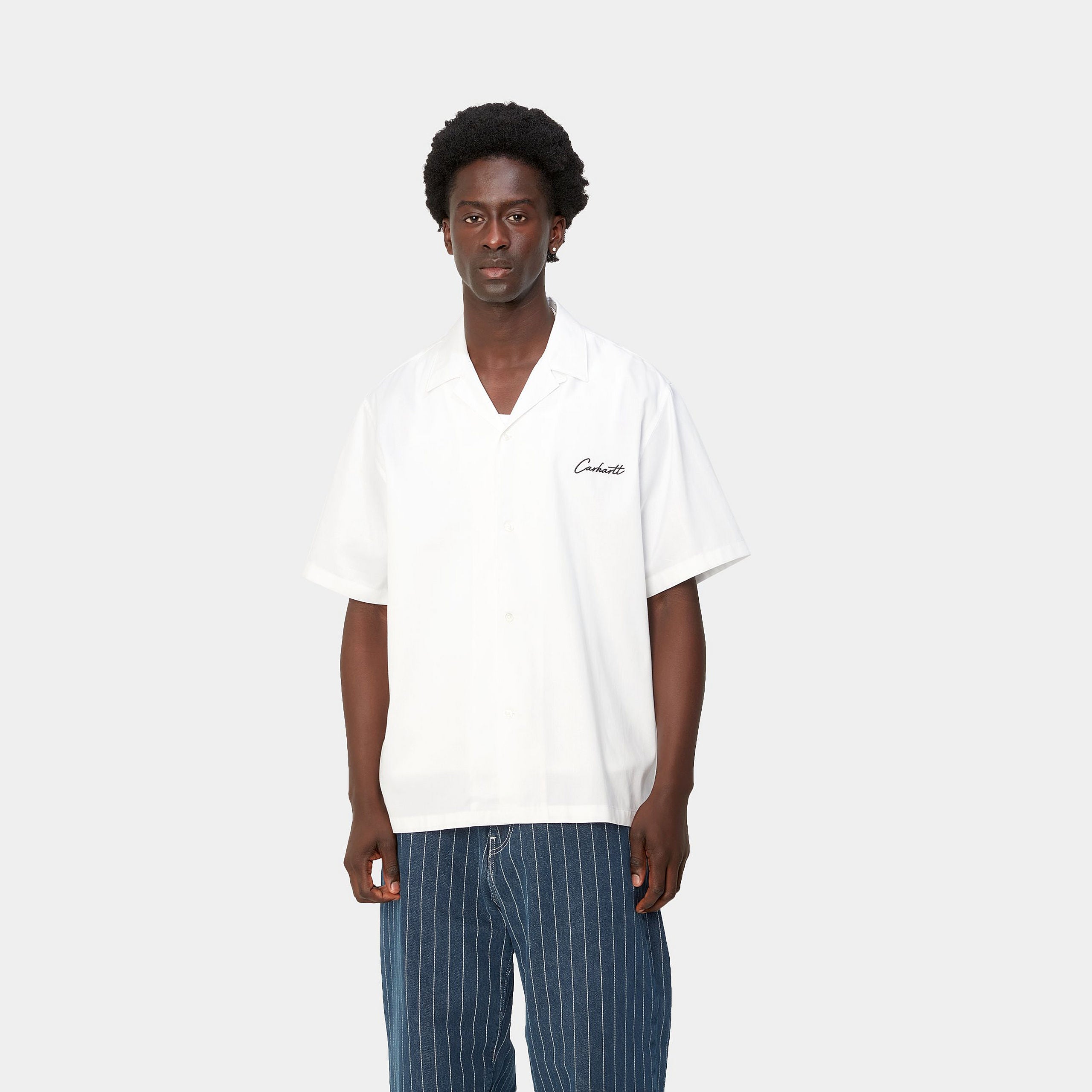 S/S DELRAY SHIRT - White / Black