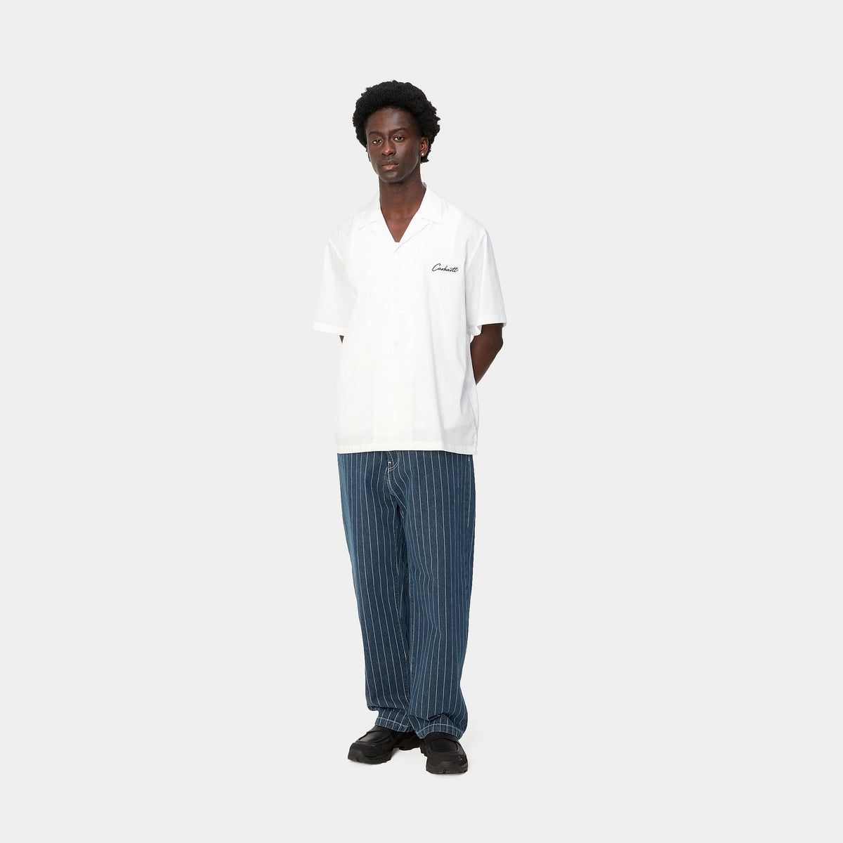 S/S DELRAY SHIRT - White / Black 4