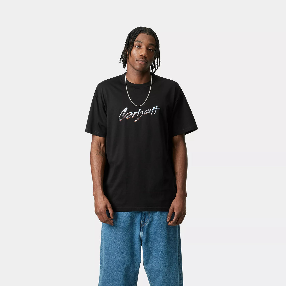 S/S DRIP SCRIPT T-SHIRT - Black 2