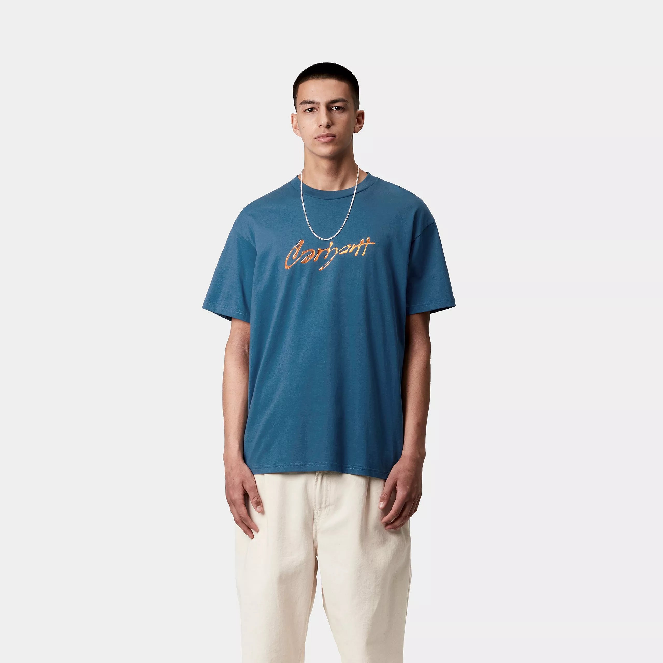 S/S DRIP SCRIPT T-SHIRT - Sodalite 2