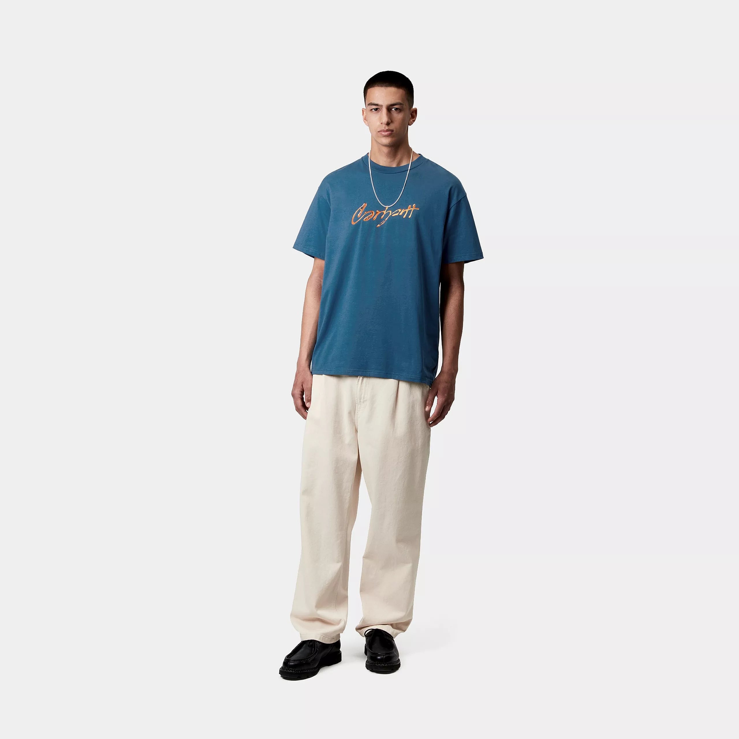 S/S DRIP SCRIPT T-SHIRT - Sodalite 4