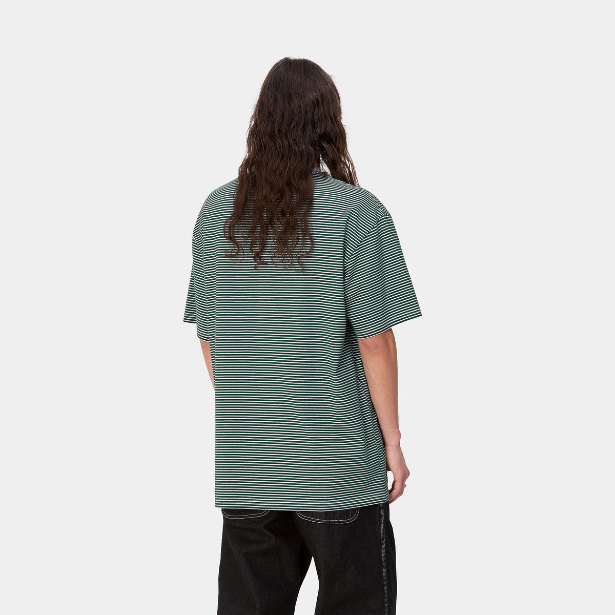 S/S FAIRLEY T-SHIRT - Fairley Stripe, Chervil / White 3