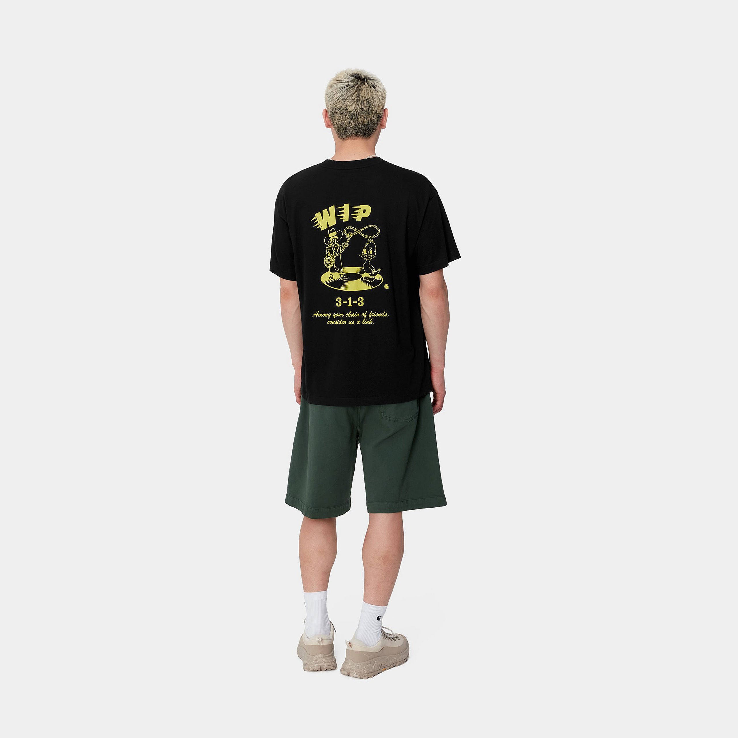 S/S FRIENDSHIP T-SHIRT - Black / Yellow