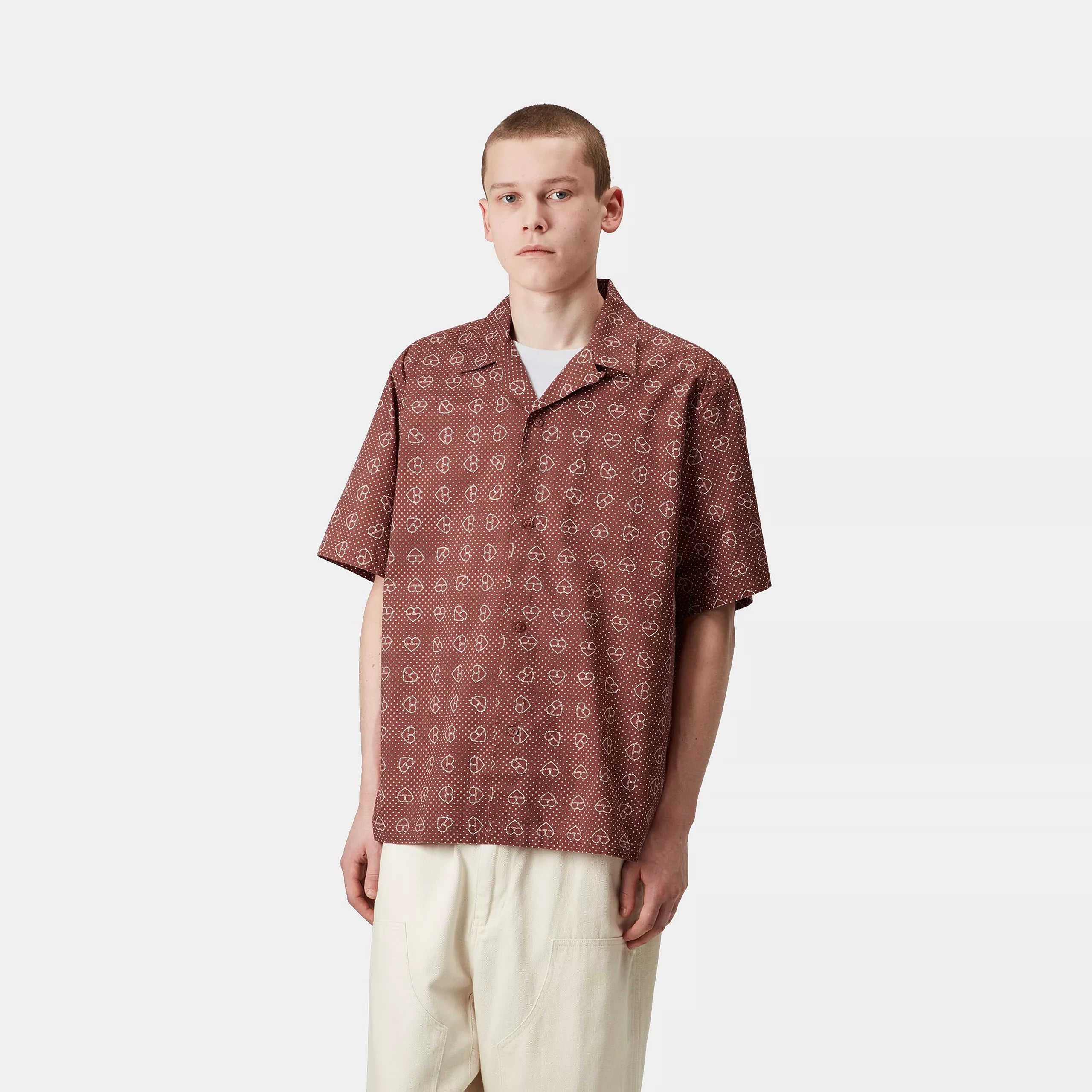 S/S FUROSHIKI SHIRT - Furoshiki Print, Henna 2