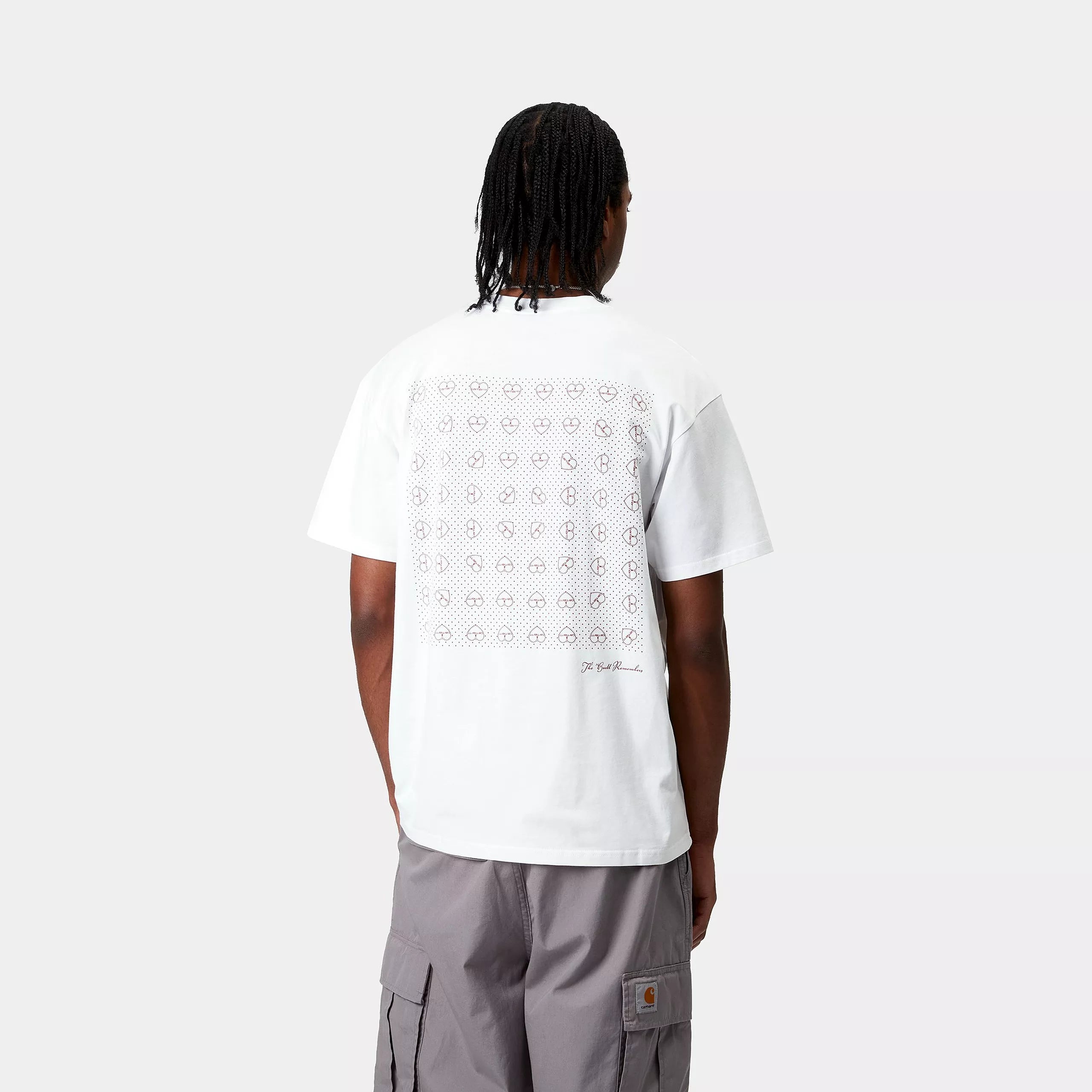 S/S FUROSHIKI T-SHIRT - White / Red