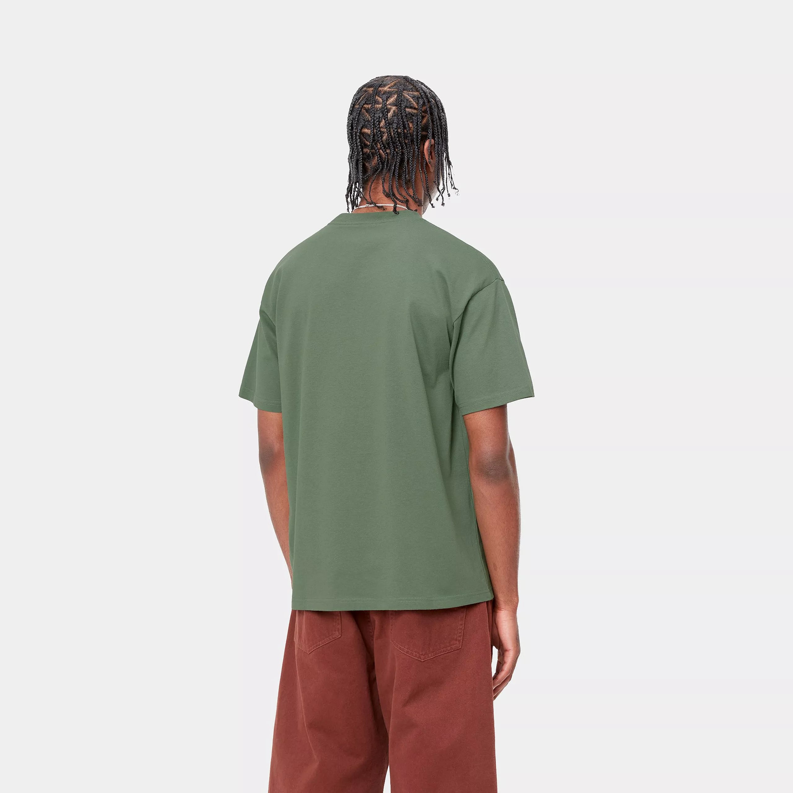 S/S GRAPHIC WORKS T-SHIRT - Duck Green