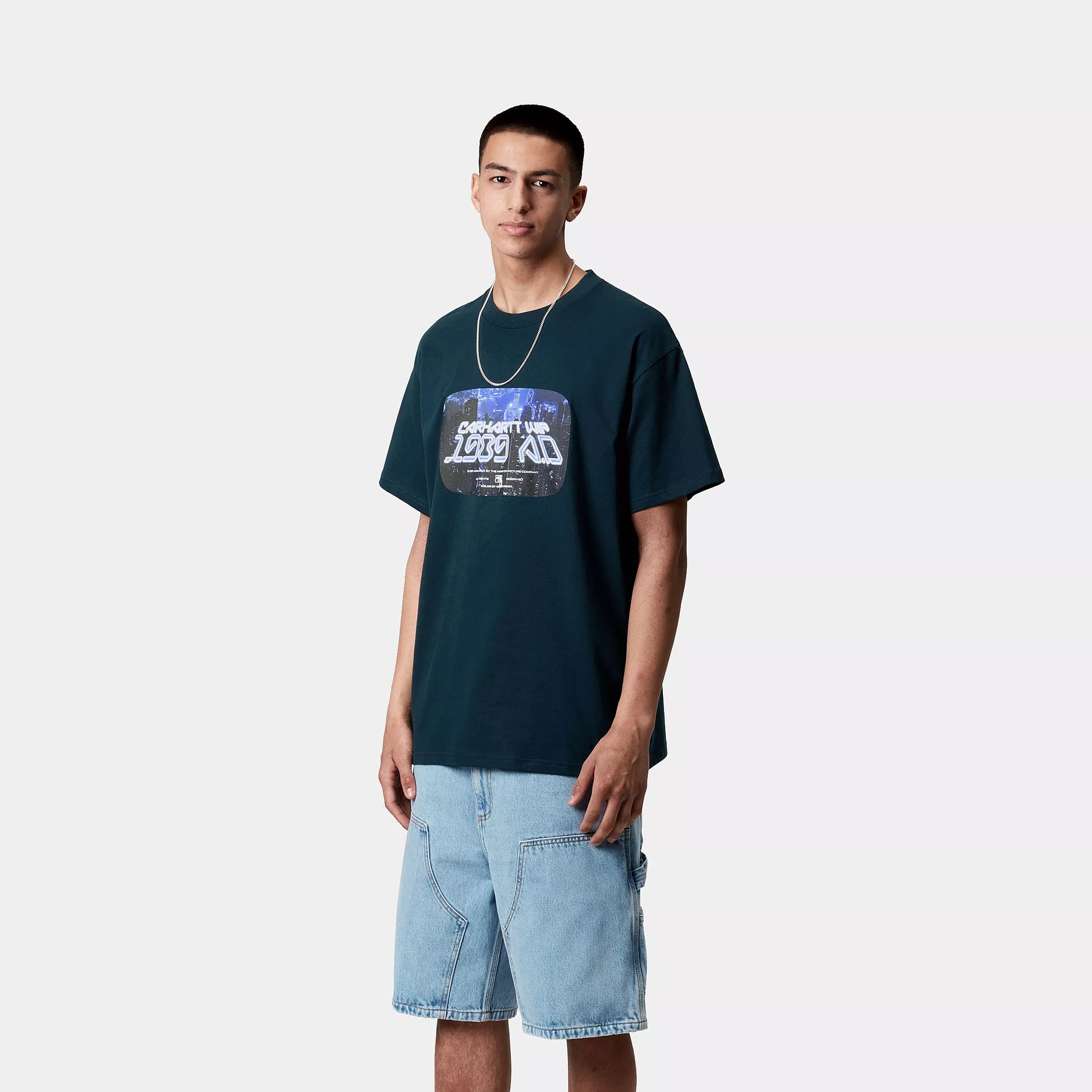 S/S GREATEST FLICKS T-SHIRT - Deep Lagoon 2
