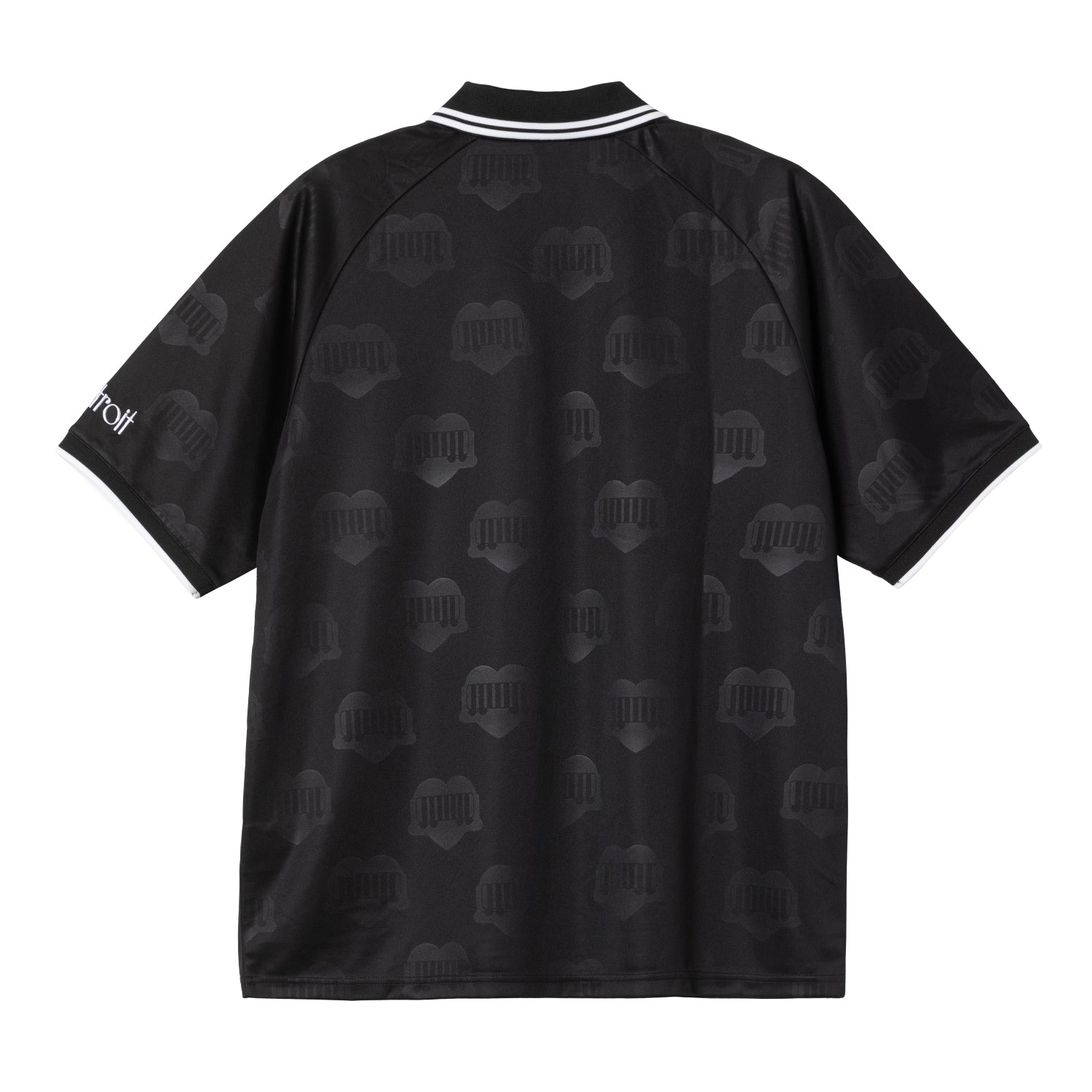 S/S HARTT’S FOOTBALL T-SHIRT - Heart Train Jacquard, Black