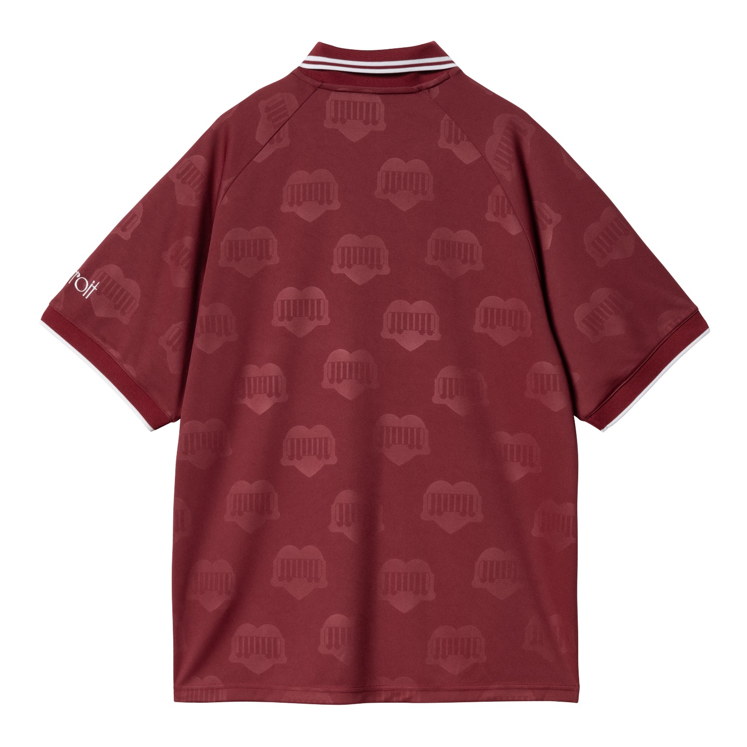 S/S HARTT’S FOOTBALL T-SHIRT - Heart Train Jacquard, Mulberry