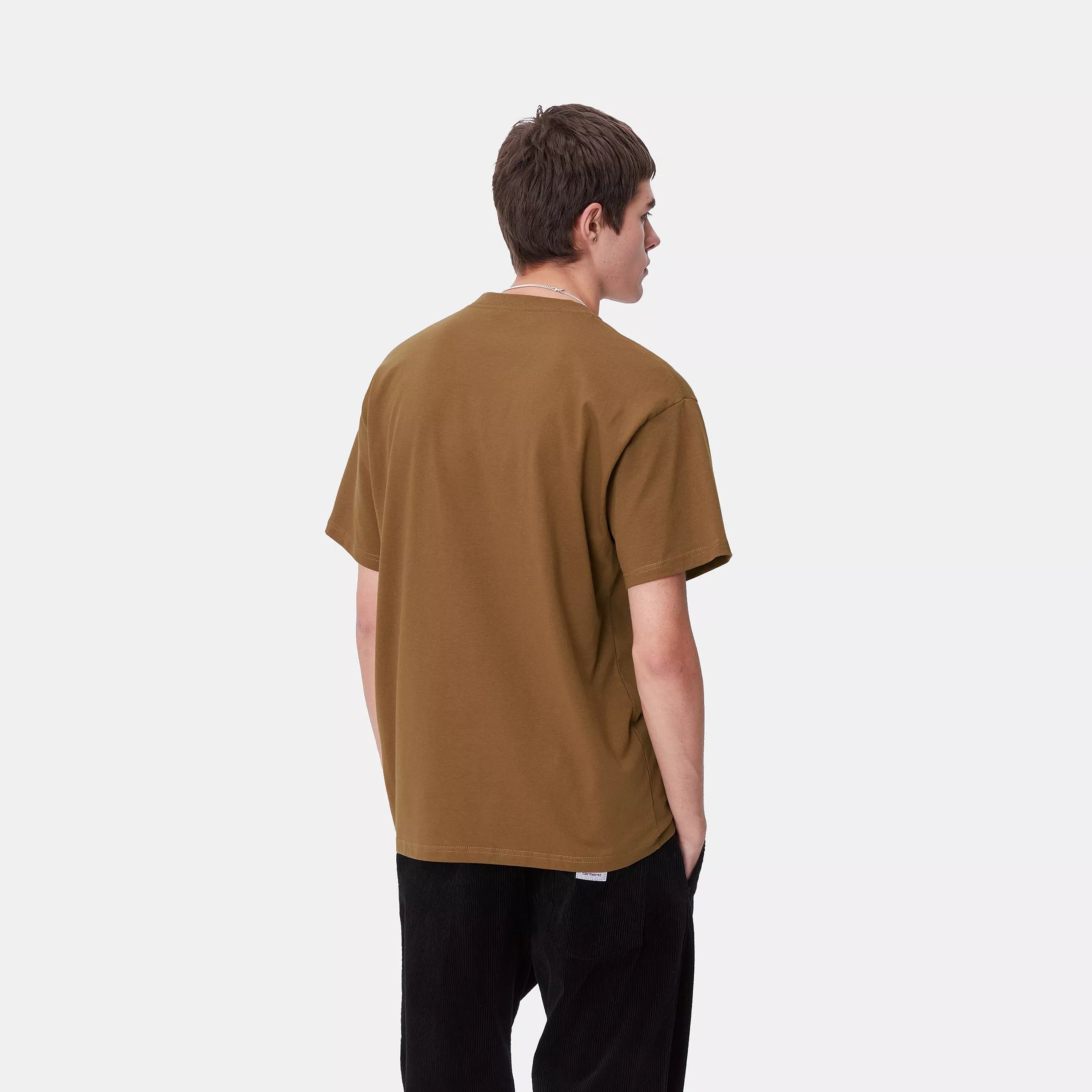 S/S HEART TRAIN POCKET T-SHIRT - Hamilton Brown