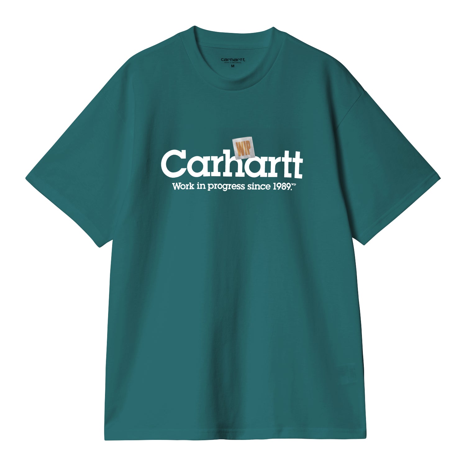 S/S LABEL SCRIPT T-SHIRT - Malachite 1