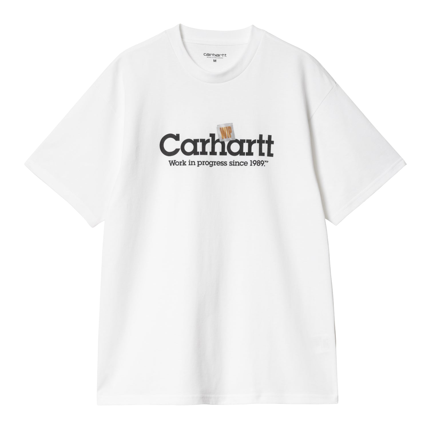 S/S LABEL SCRIPT T-SHIRT - White 1