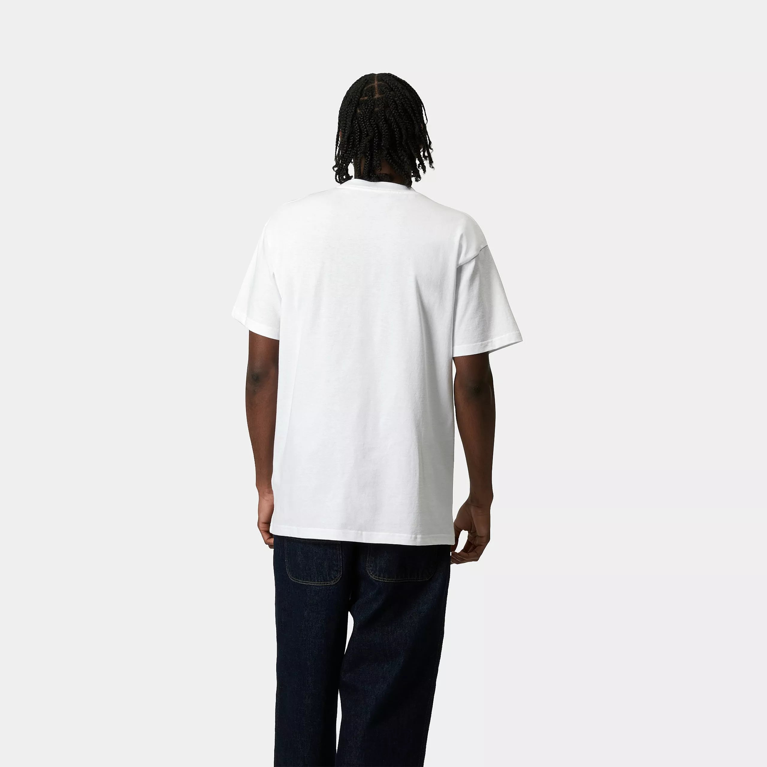 S/S LABEL SCRIPT T-SHIRT - White