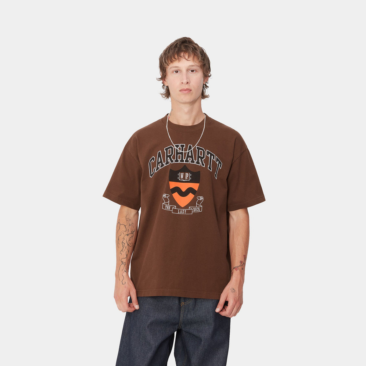S/S LAZY DUCK ACADEMY T-SHIRT - Offroad (stone washed) 2