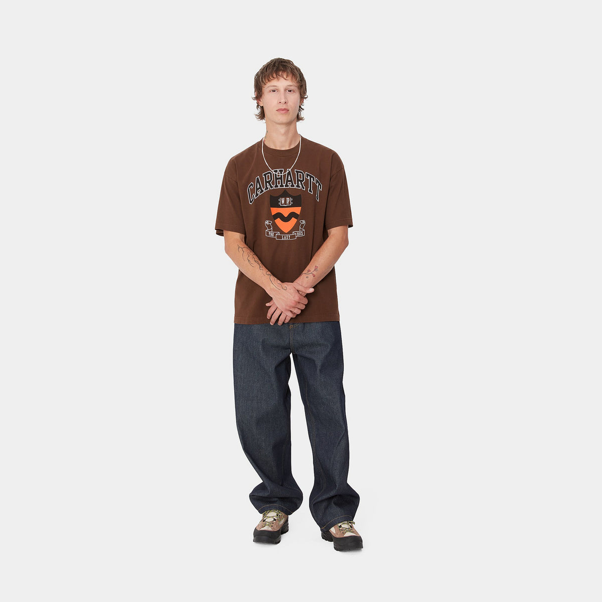 S/S LAZY DUCK ACADEMY T-SHIRT - Offroad (stone washed) 4