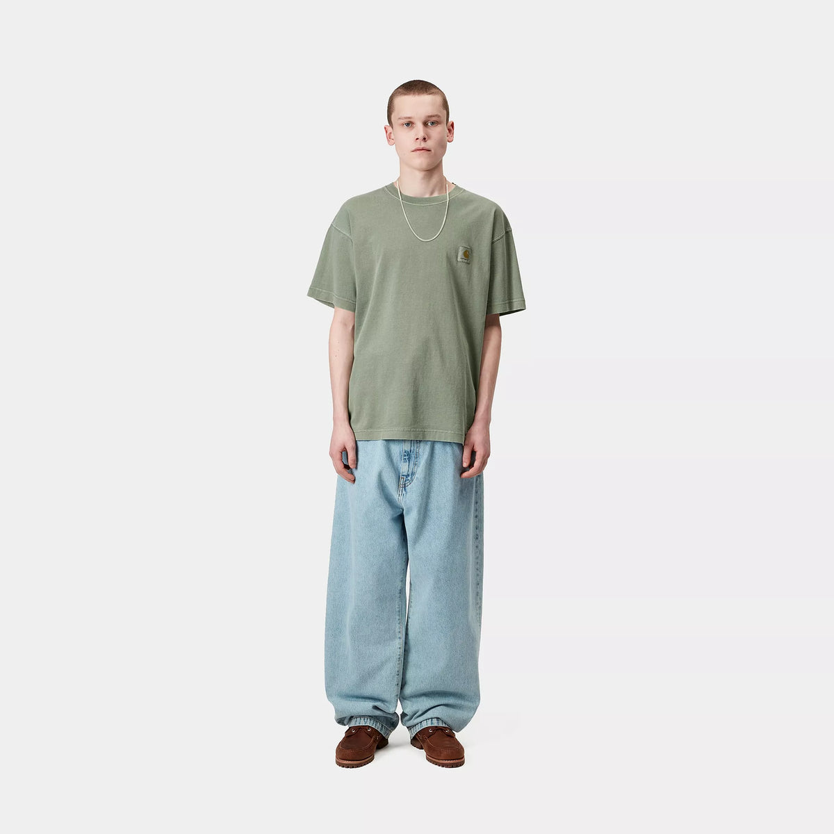 S/S NELSON T-SHIRT - Park (garment dyed) 4