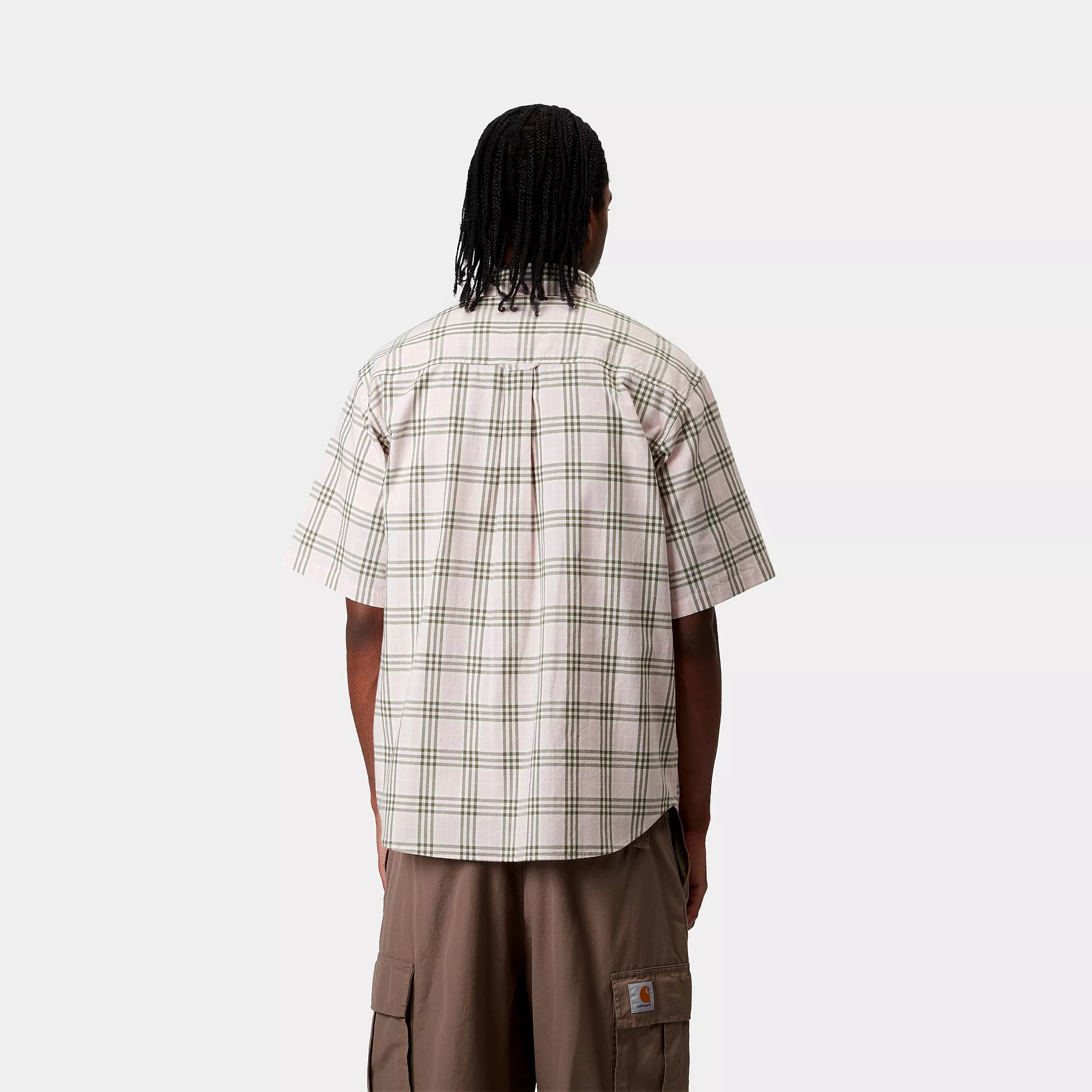 S/S NIVEN SHIRT - Niven Check, Air Pink / Wax
