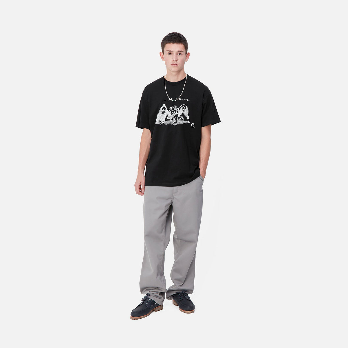 S/S PEPE FRIENDS T-SHIRT - Black / White 4
