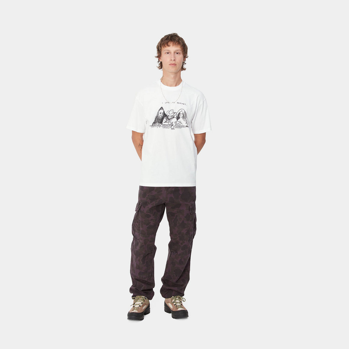 S/S PEPE FRIENDS T-SHIRT - White / Black 4