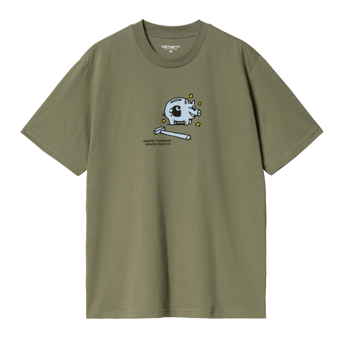 S/S PIGGYBANK T-SHIRT - Dollar Green 1