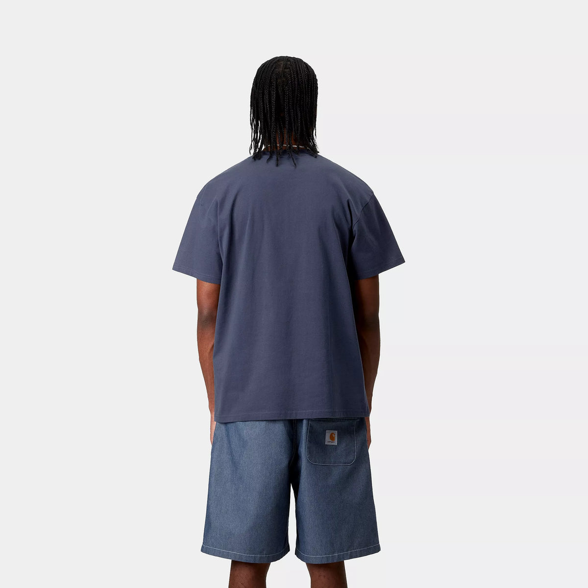 S/S POCKET HEART T-SHIRT - Blue 3