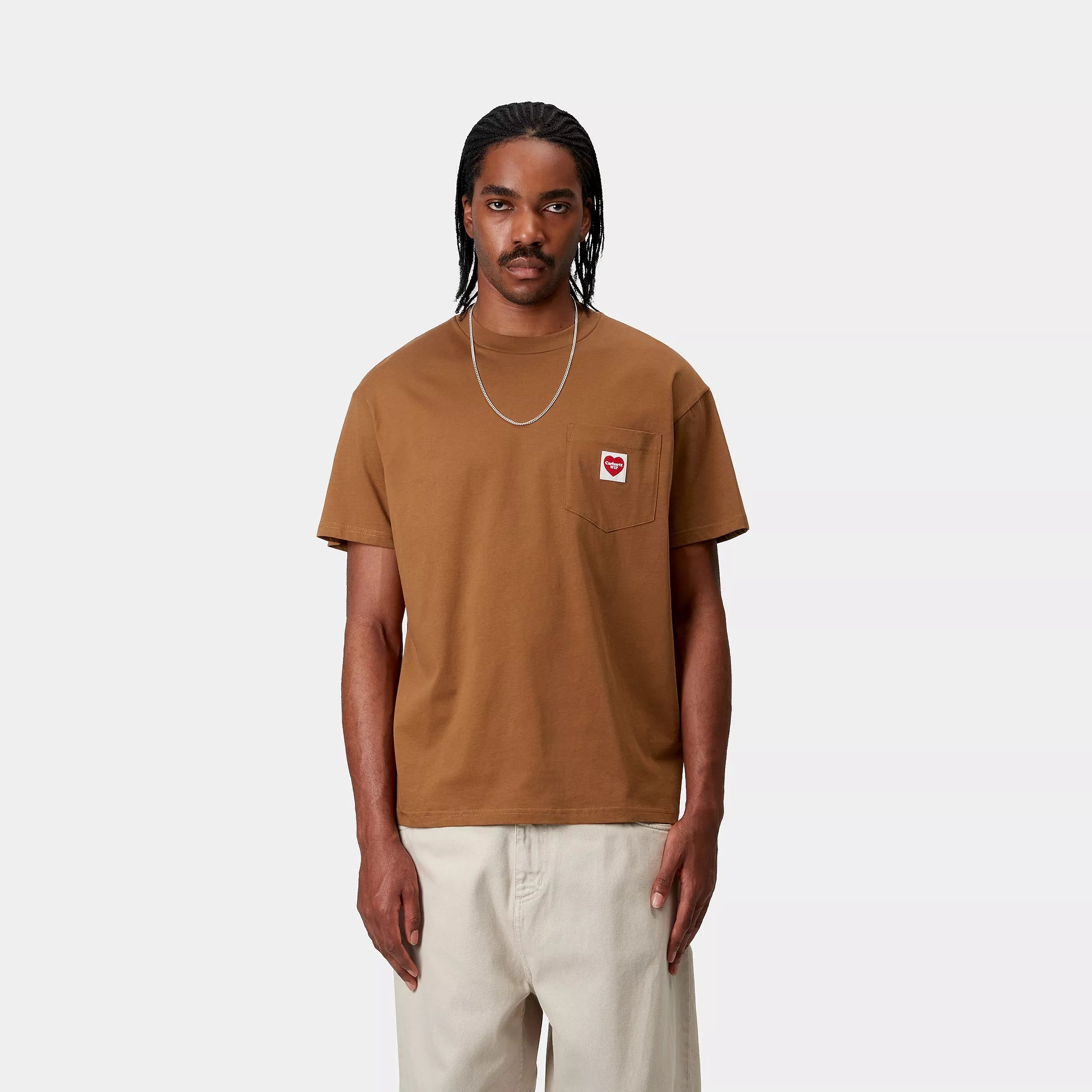 S/S POCKET HEART T-SHIRT - Hamilton Brown 2