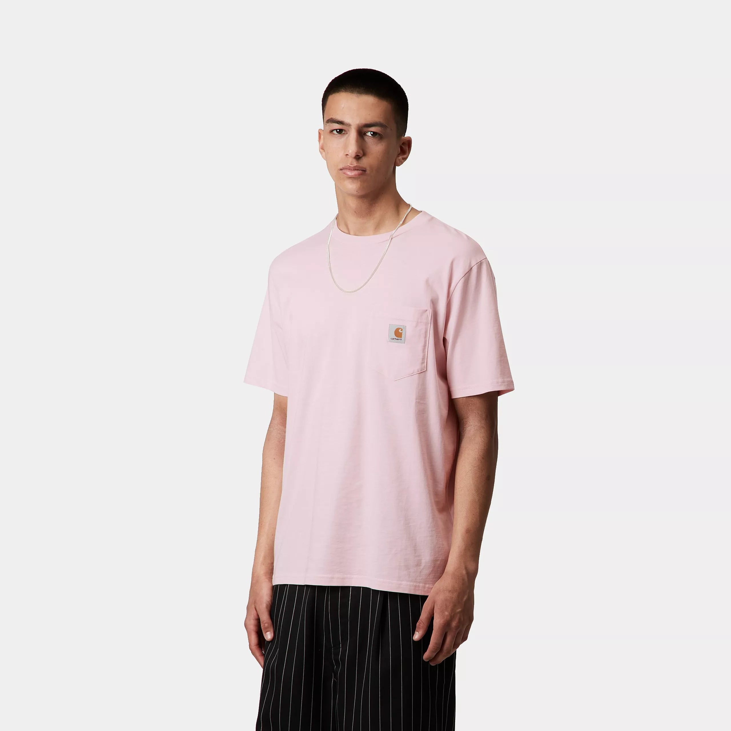 S/S POCKET T-SHIRT - Air Pink