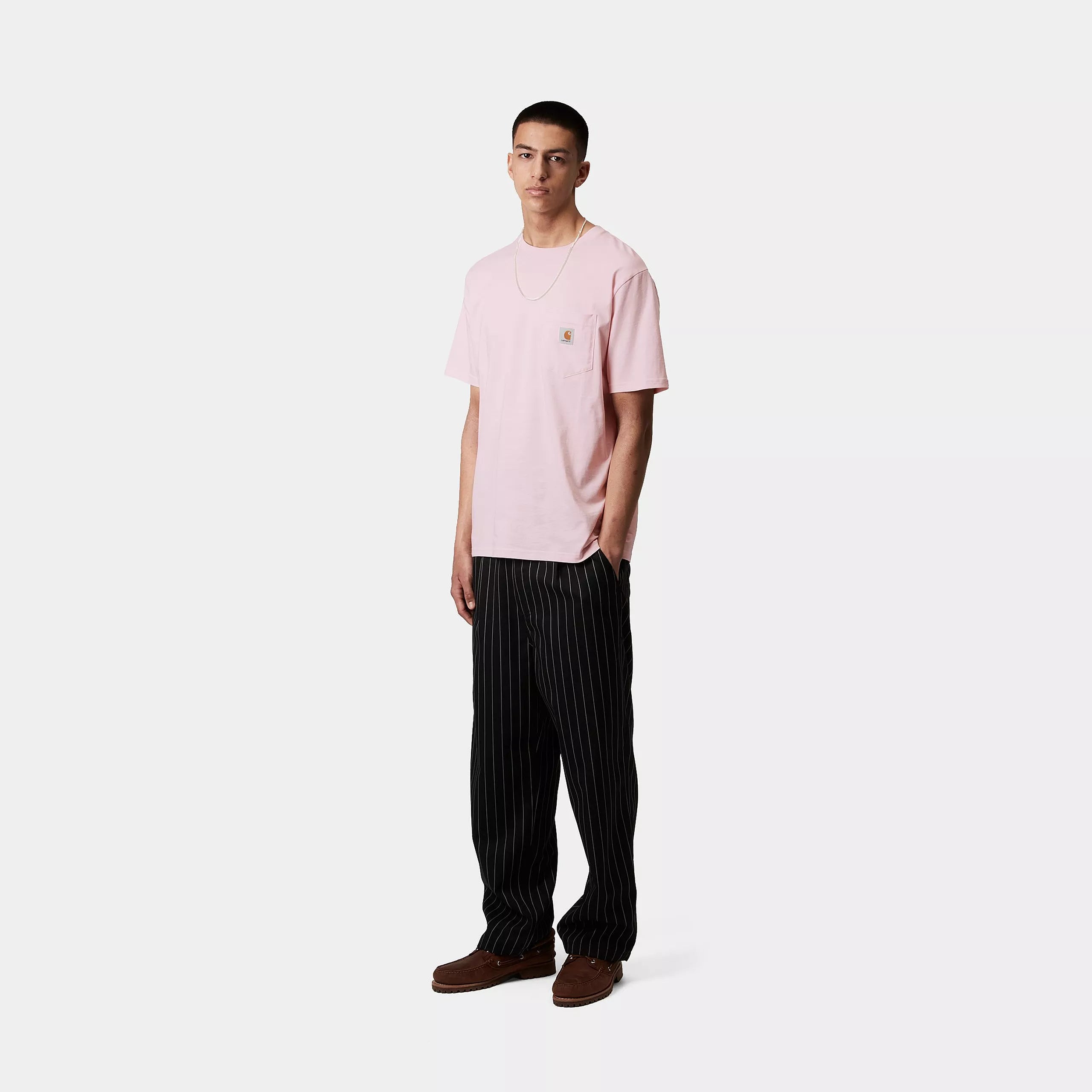 S/S POCKET T-SHIRT - Air Pink