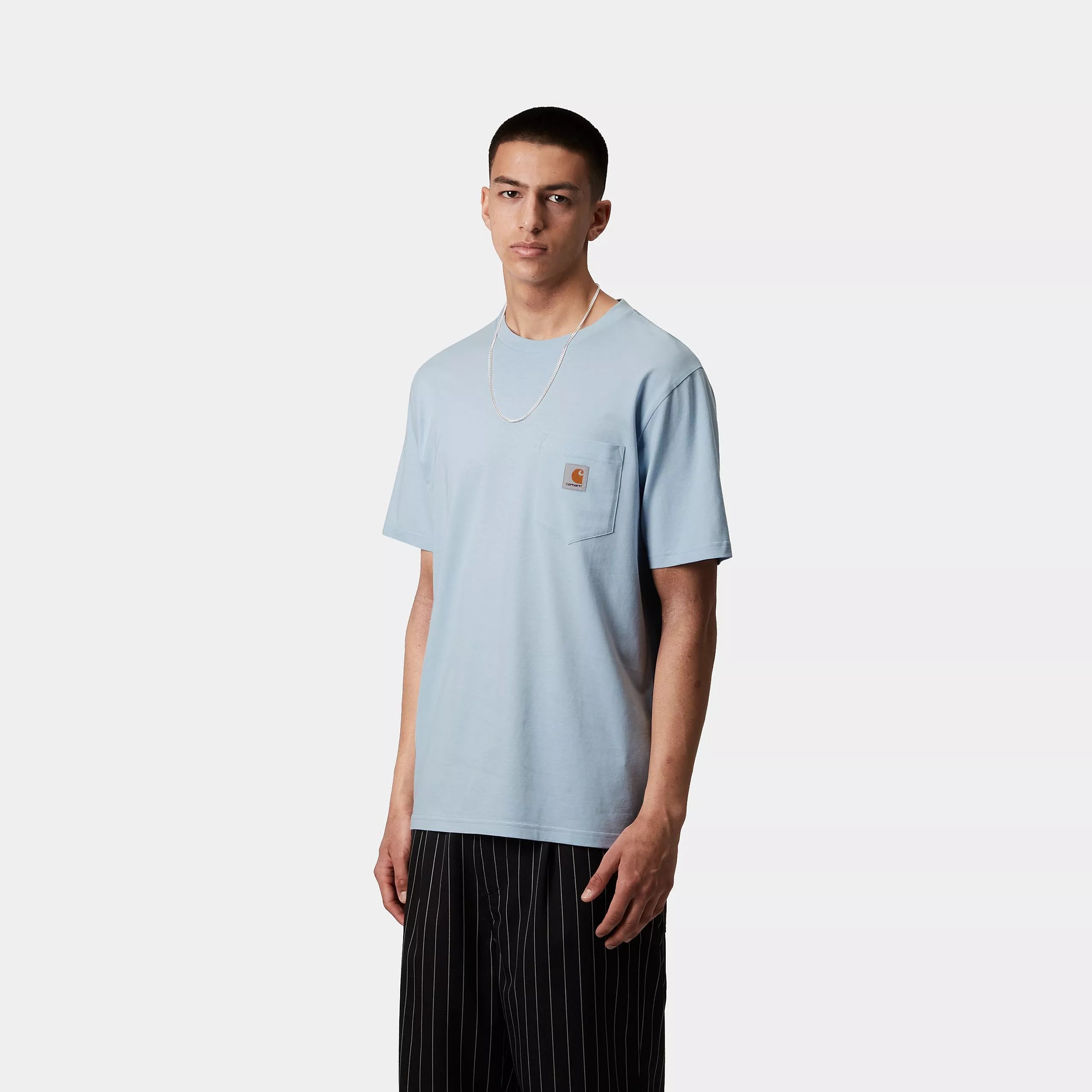 S/S POCKET T-SHIRT - Air Sky