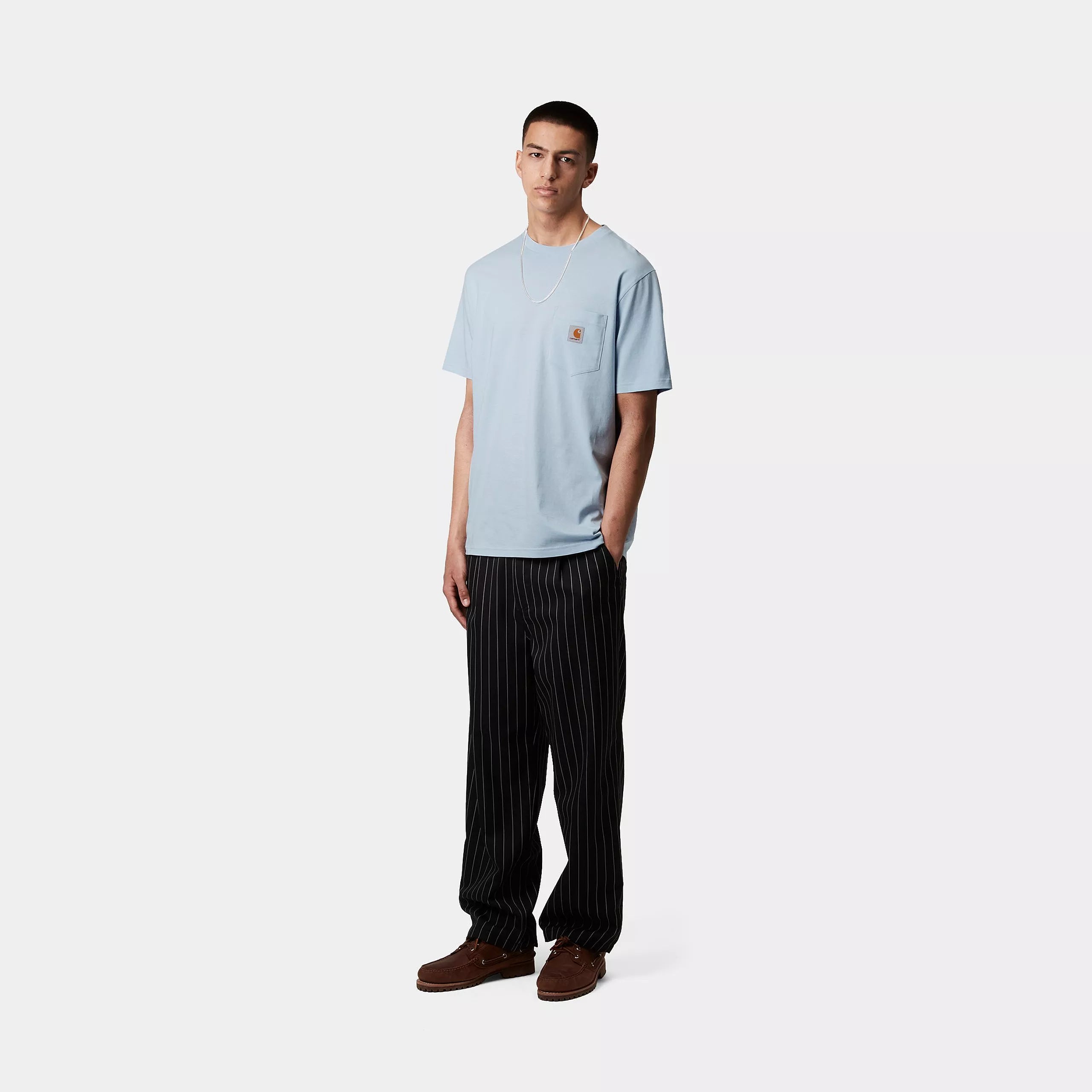 S/S POCKET T-SHIRT - Air Sky