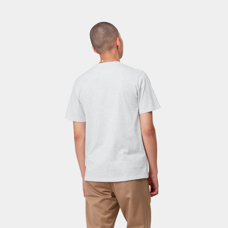 S/S POCKET T-SHIRT - Ash Heather