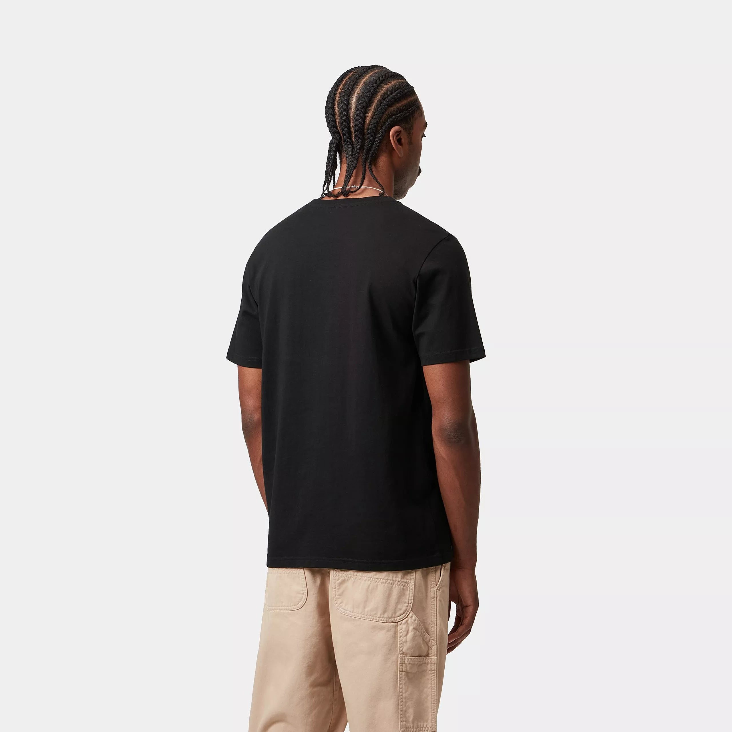 S/S POCKET T-SHIRT  - Black